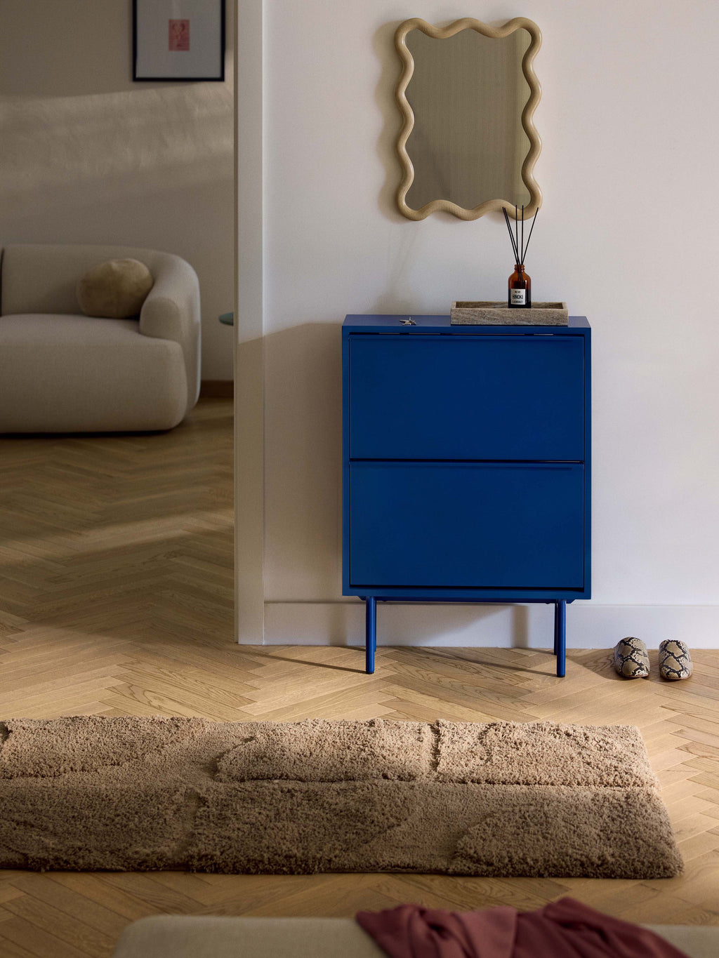 Elona Fold Out Shoe Cupboard