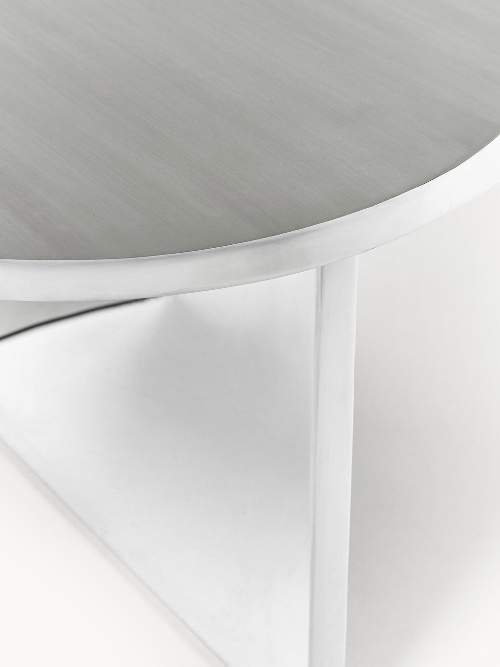 Leander Oval Metal Coffee Table