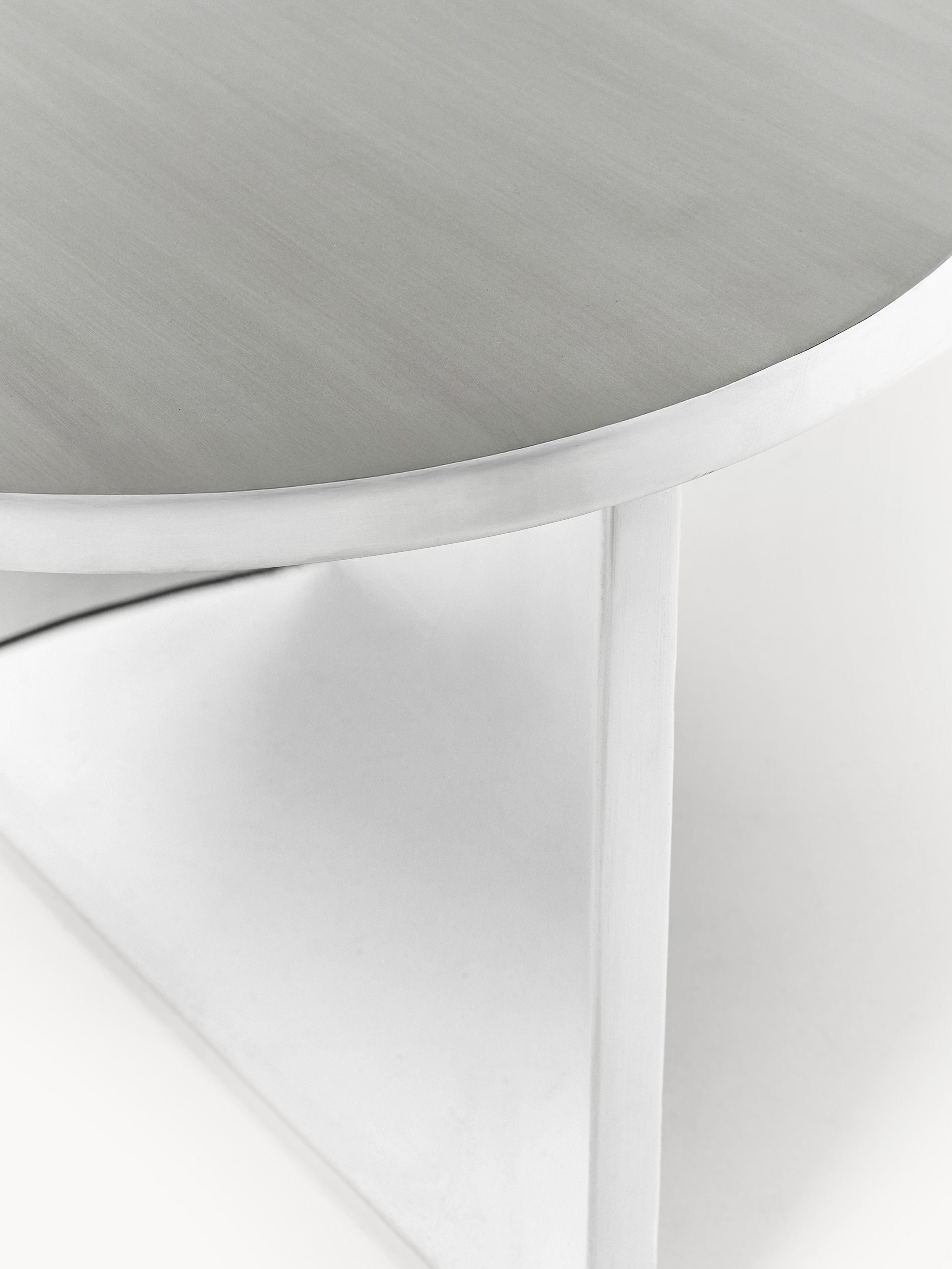 Leander Oval Metal Coffee Table