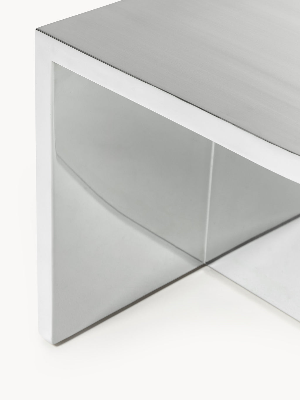 Leander Oval Metal Coffee Table