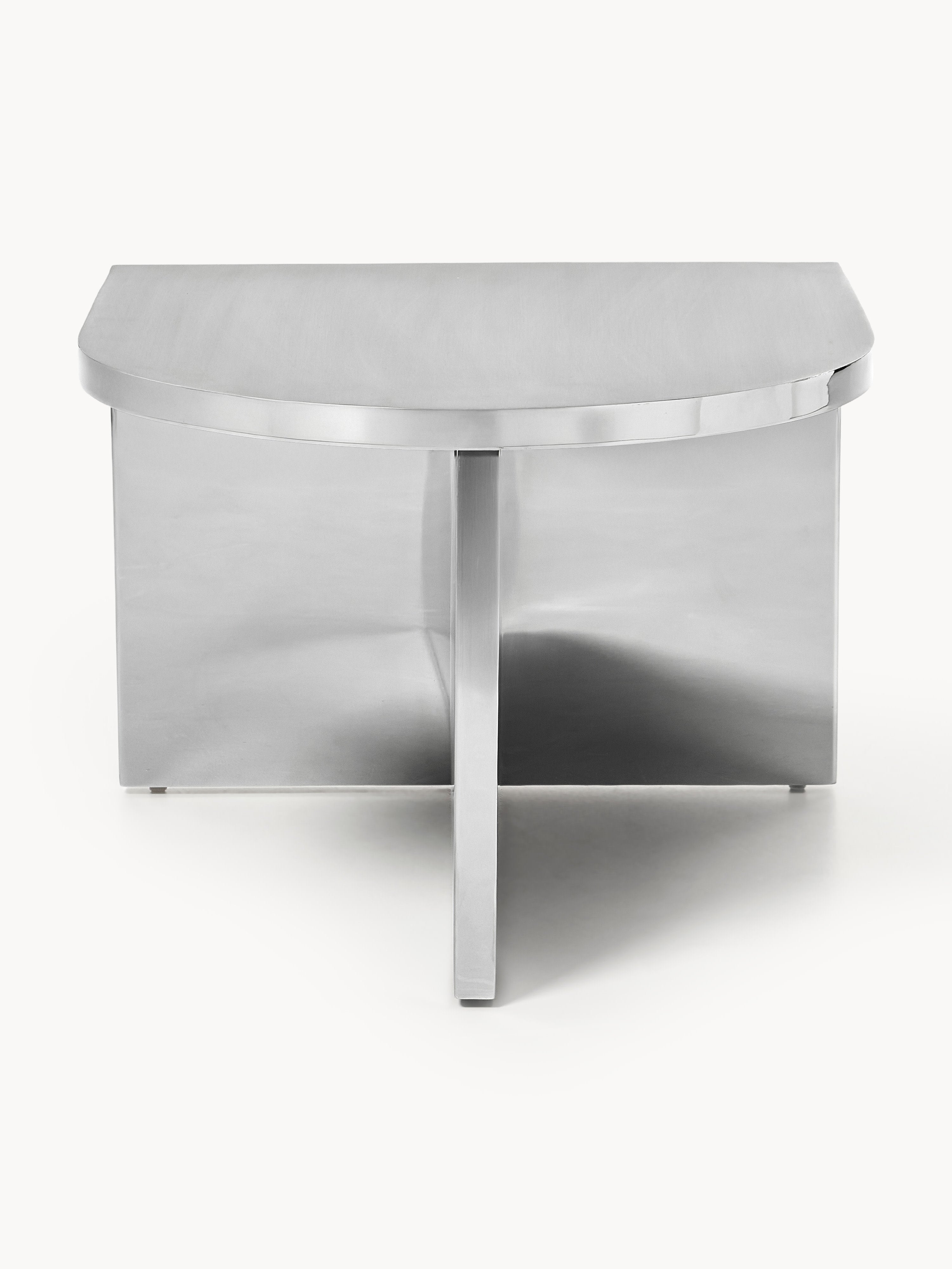 Leander Oval Metal Coffee Table