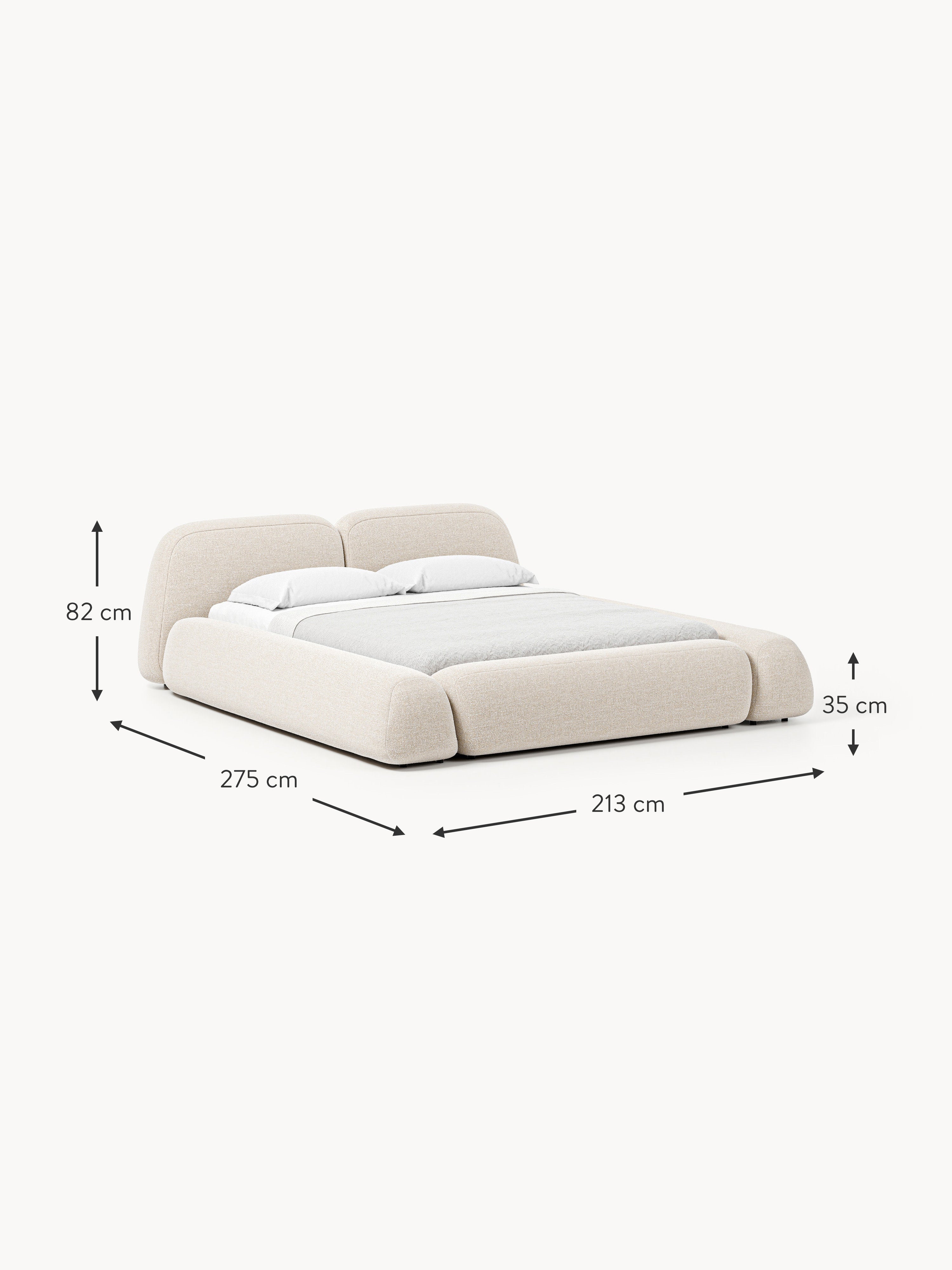 Wolke Upholstered Bouclé Bed