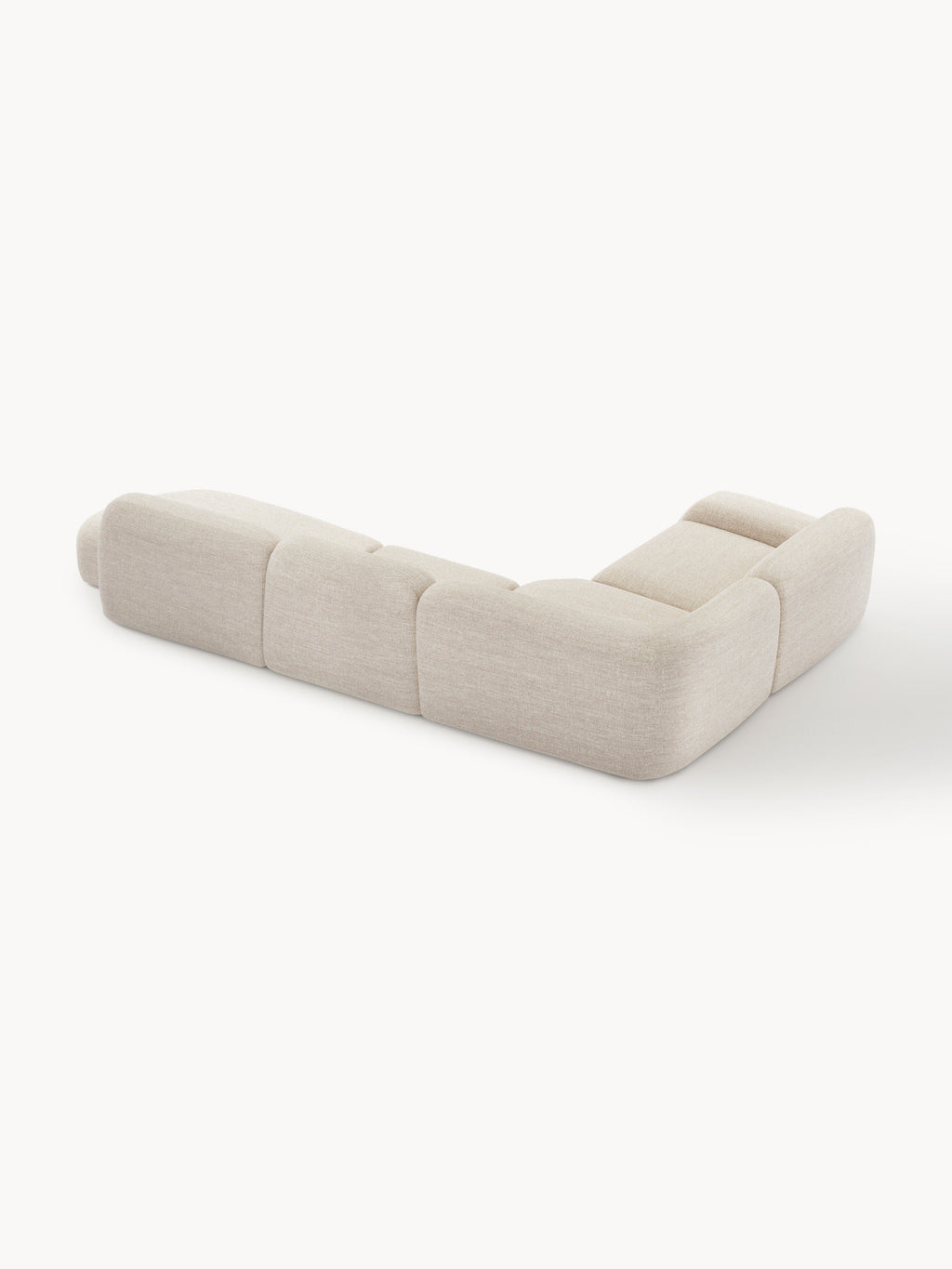 Wolke XL Modular Bouclé Corner Sofa with Chaise End