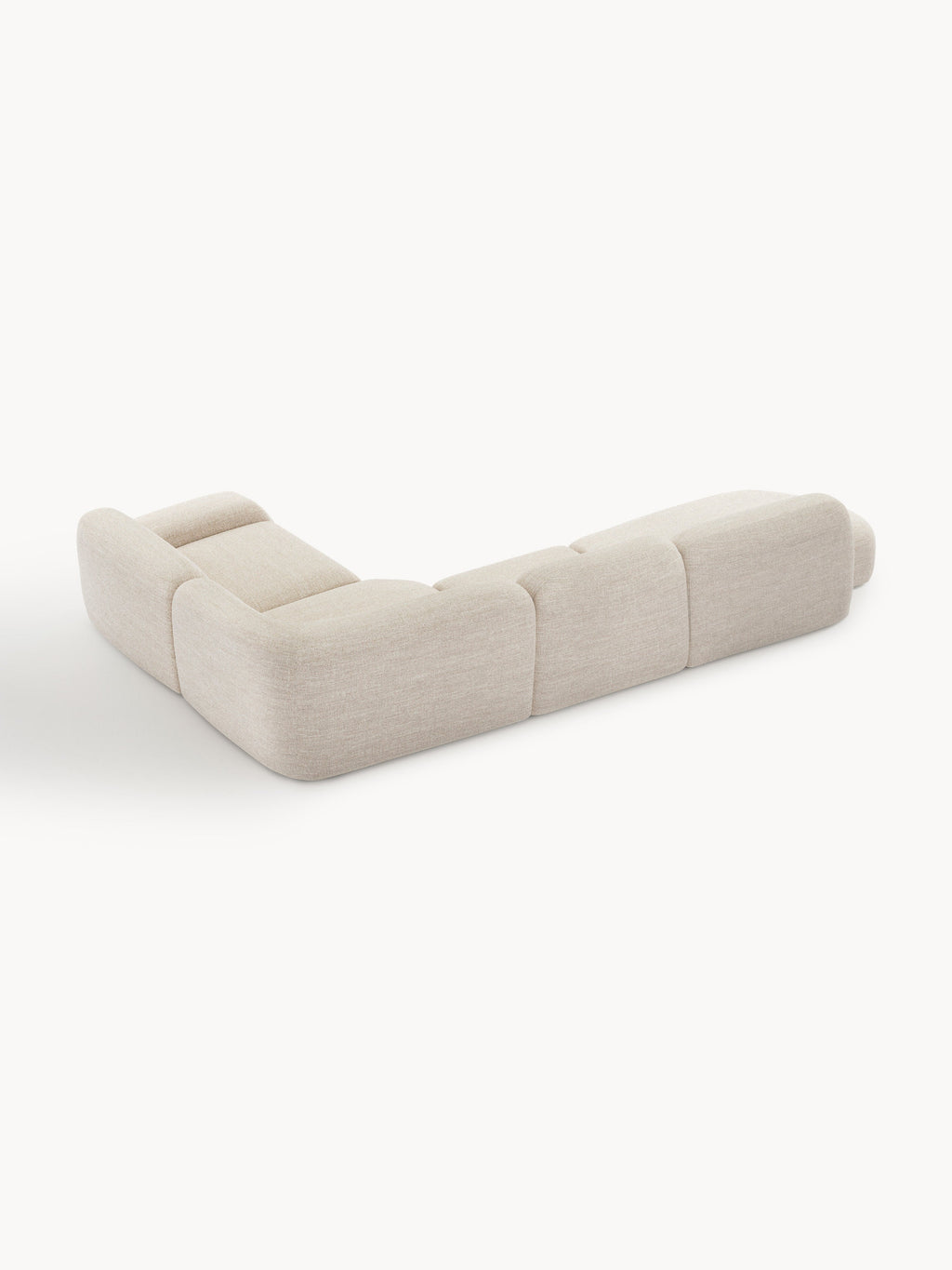 Wolke XL Modular Bouclé Corner Sofa with Chaise End