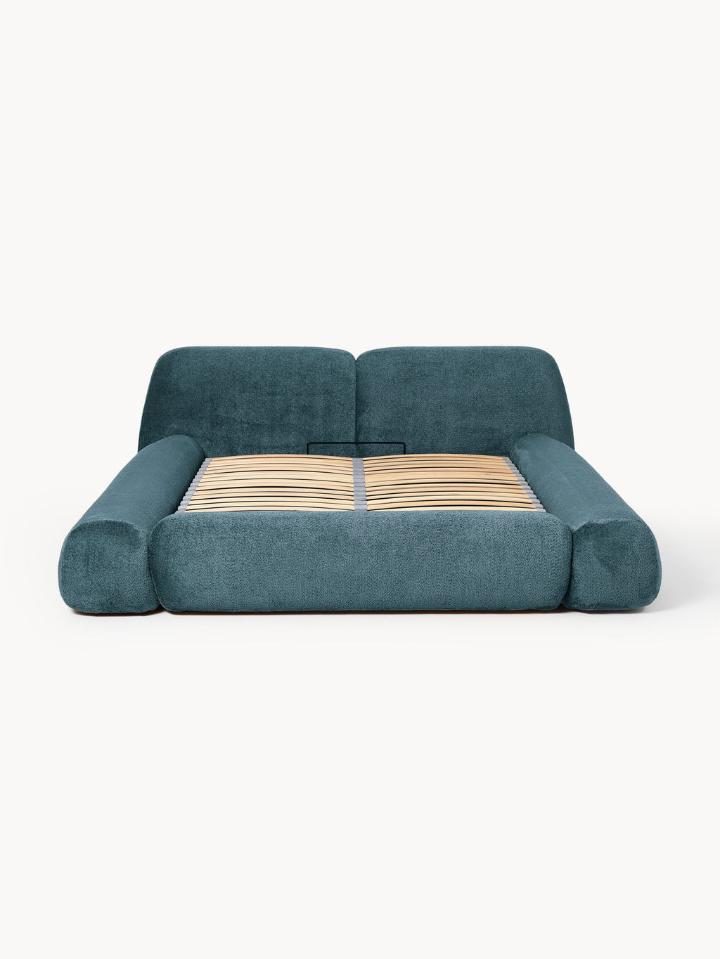 Wolke Upholstered Teddy Bouclé Bed with Storage