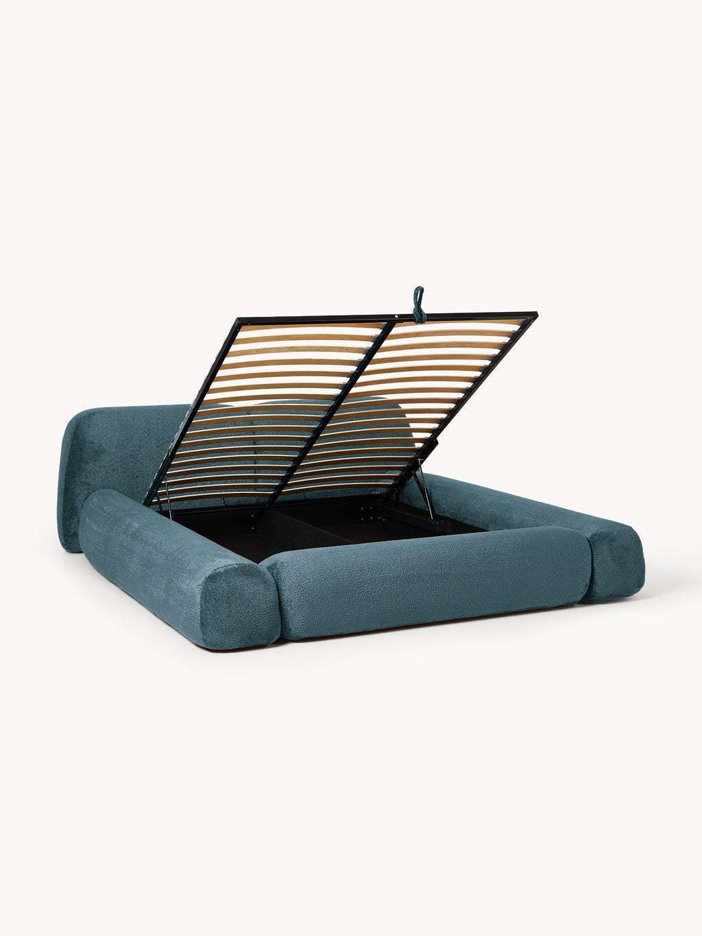 Wolke Upholstered Teddy Bouclé Bed with Storage