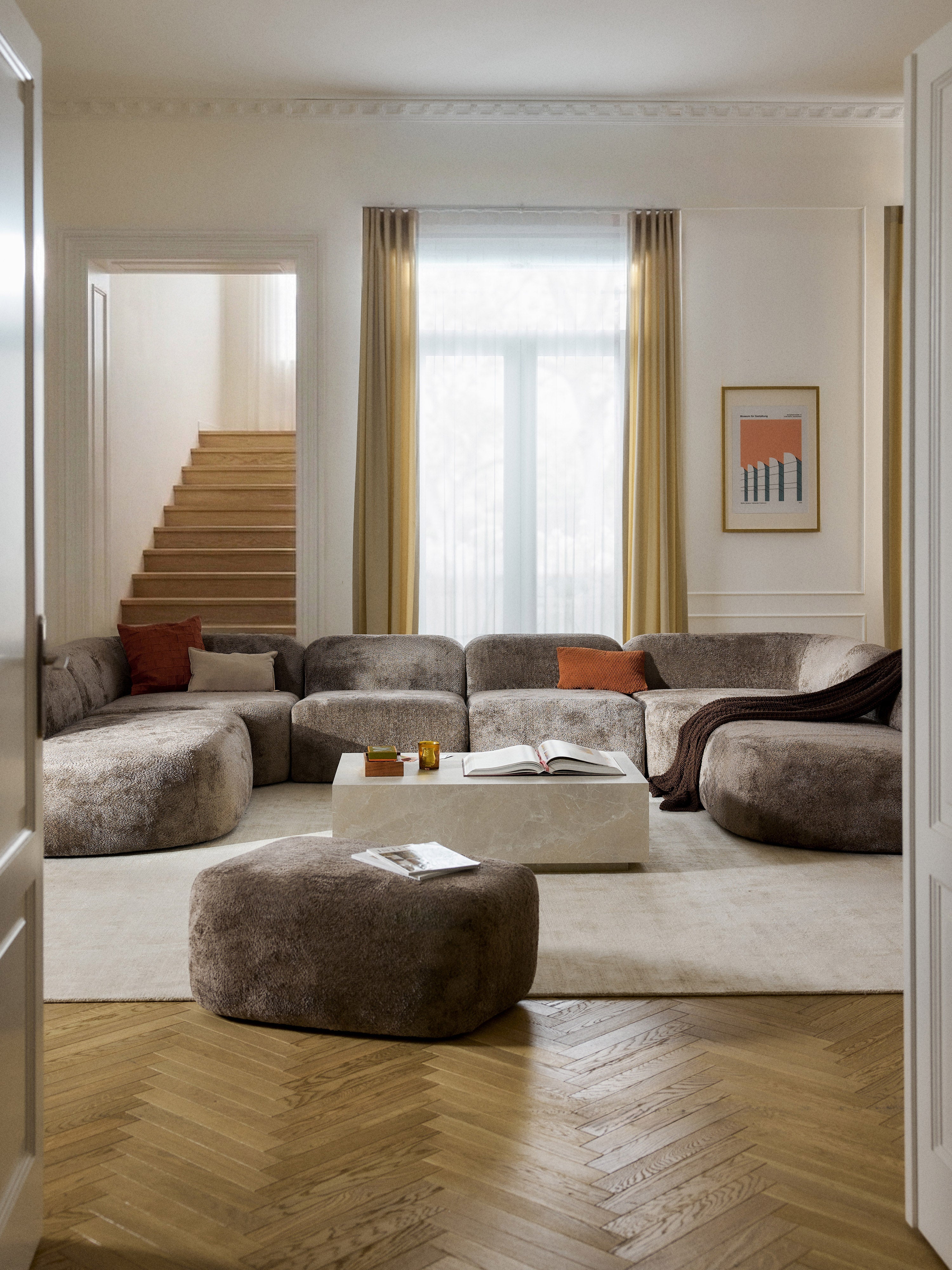 Wolke XL Modular Teddy Bouclé Sofa