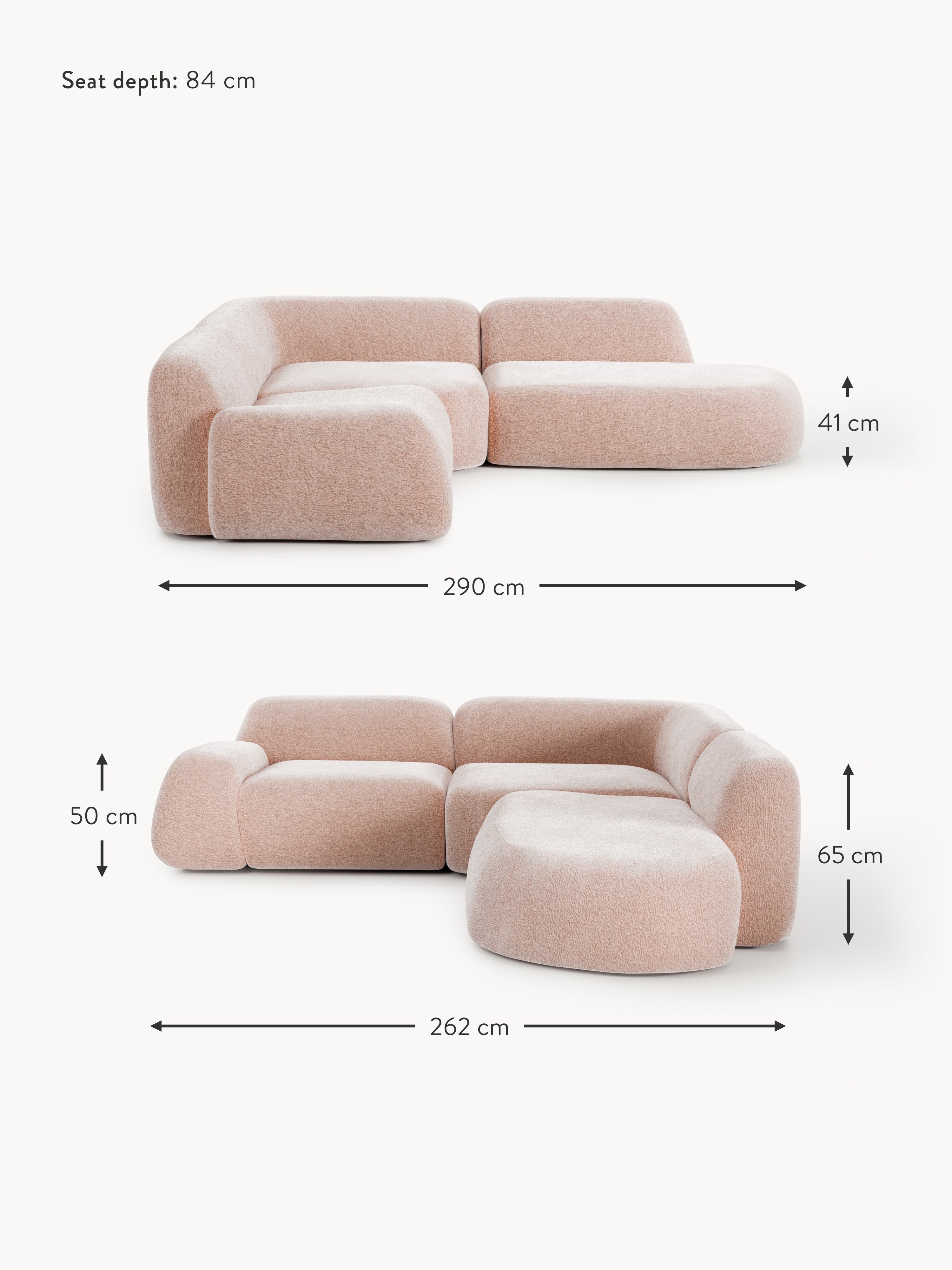 Wolke Modular Corner Sofa (4-seater) with Chaise End