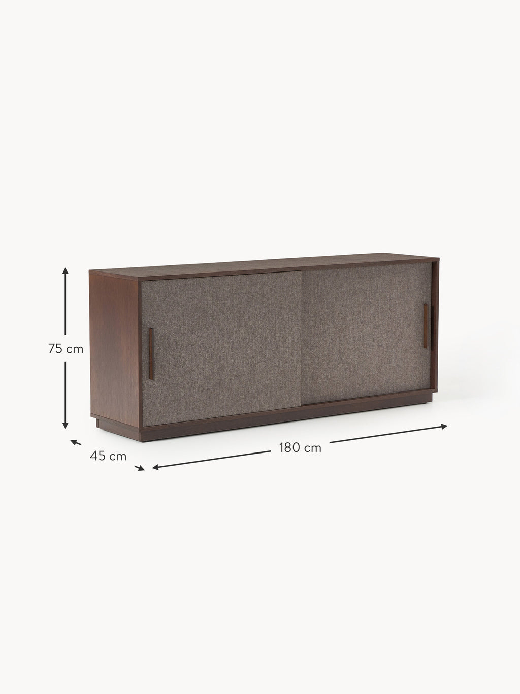 Wisp Wooden Sideboard with Upholstered Front