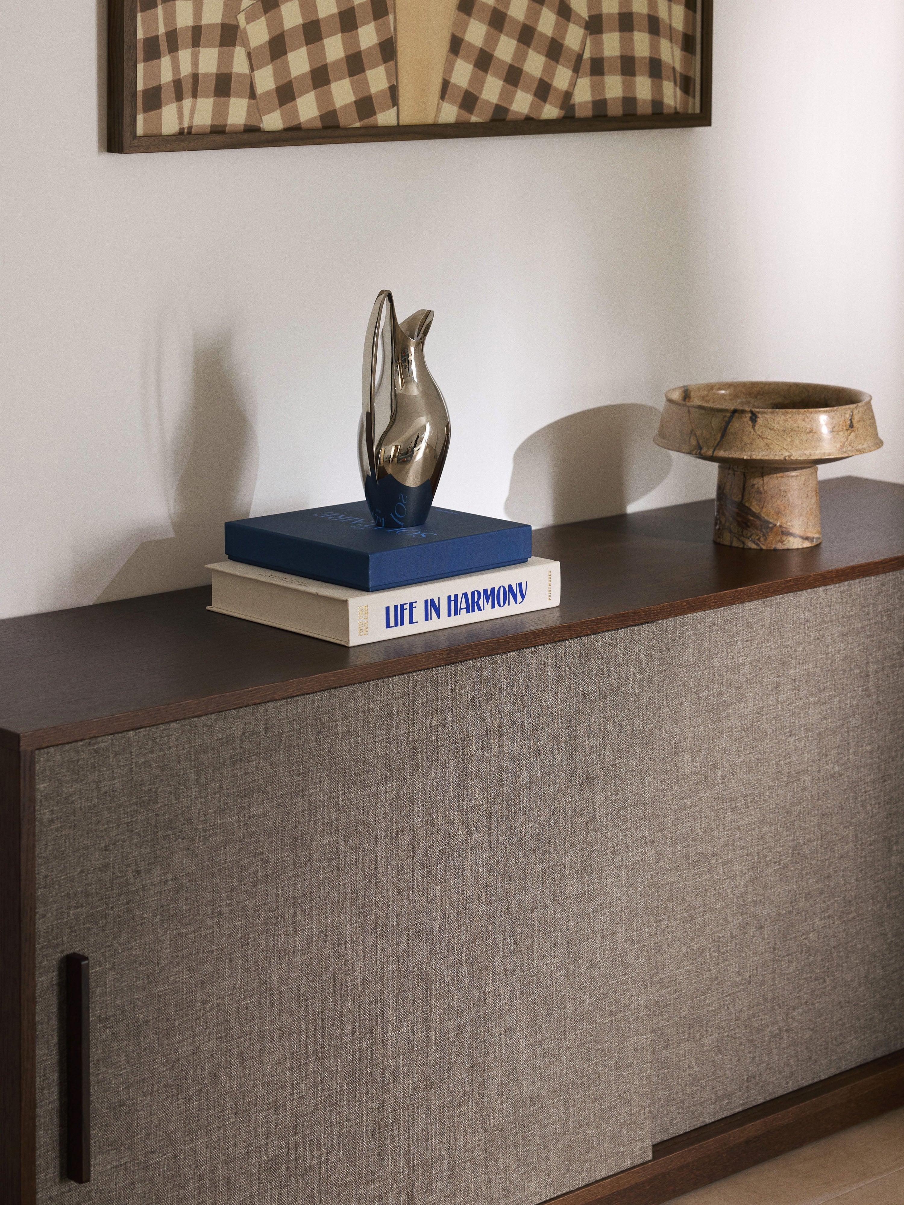 Wisp Wooden Sideboard with Upholstered Front