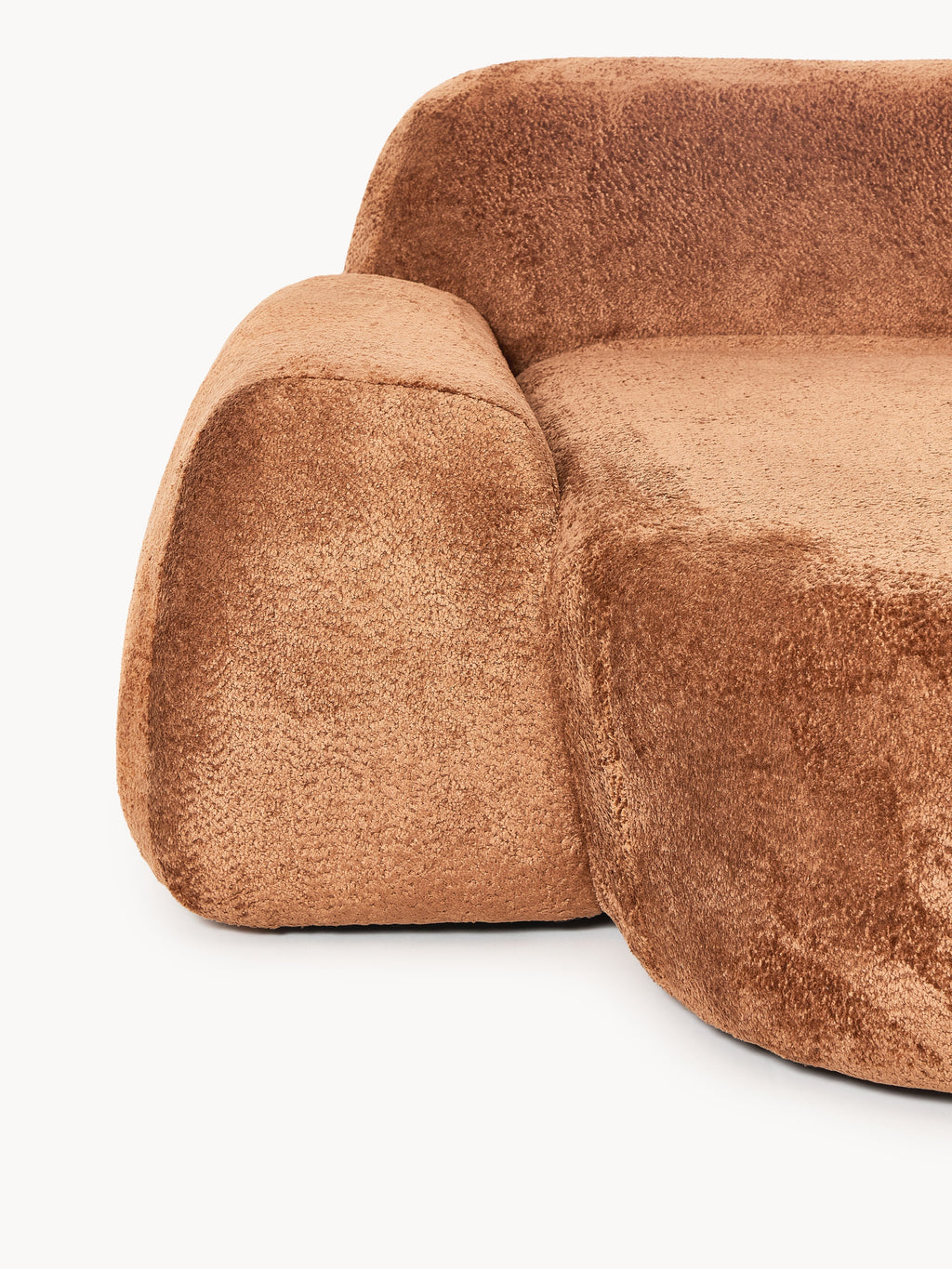 Wolke Modular Teddy Bouclé Corner Sofa (4-seater) with Chaise End
