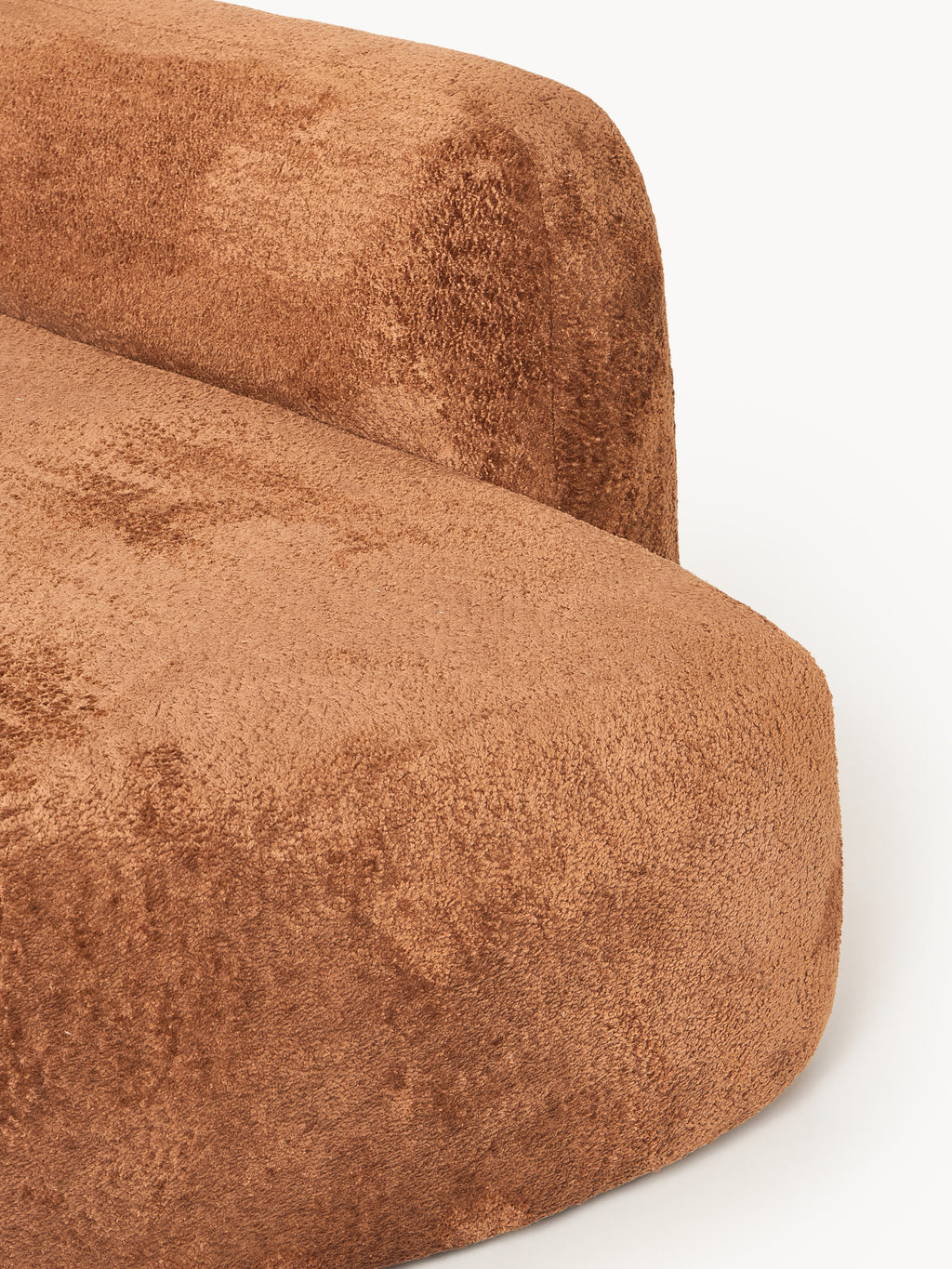 Wolke Modular Teddy Bouclé Corner Sofa (4-seater) with Chaise End