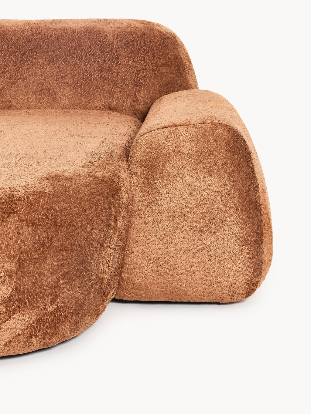 Wolke Modular Teddy Bouclé Corner Sofa (4-seater) with Chaise End