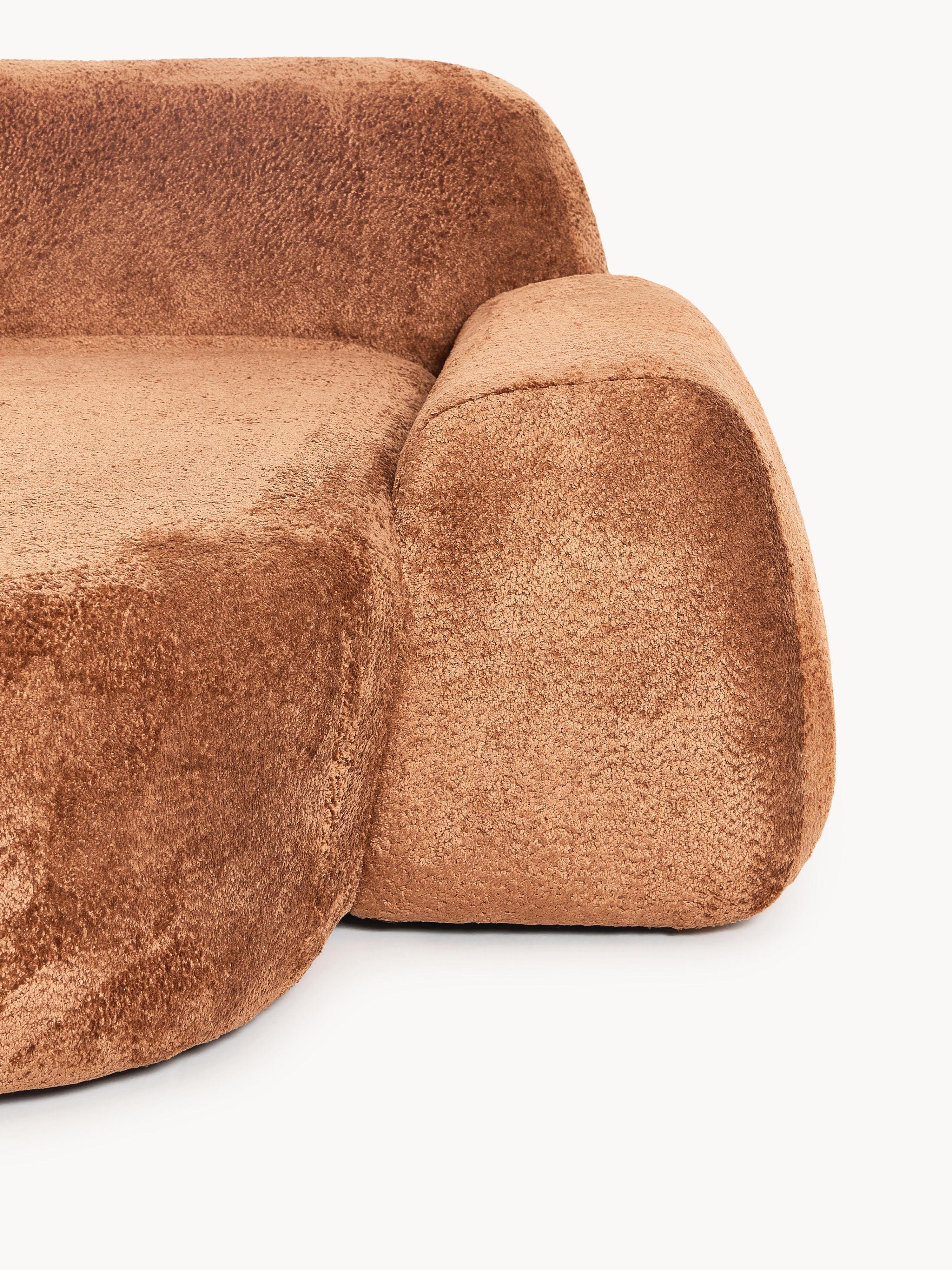 Wolke Modular Teddy Bouclé Corner Sofa (4-seater) with Chaise End