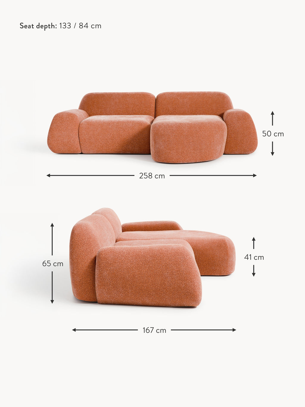 Wolke Modular Corner Sofa (3-seater)