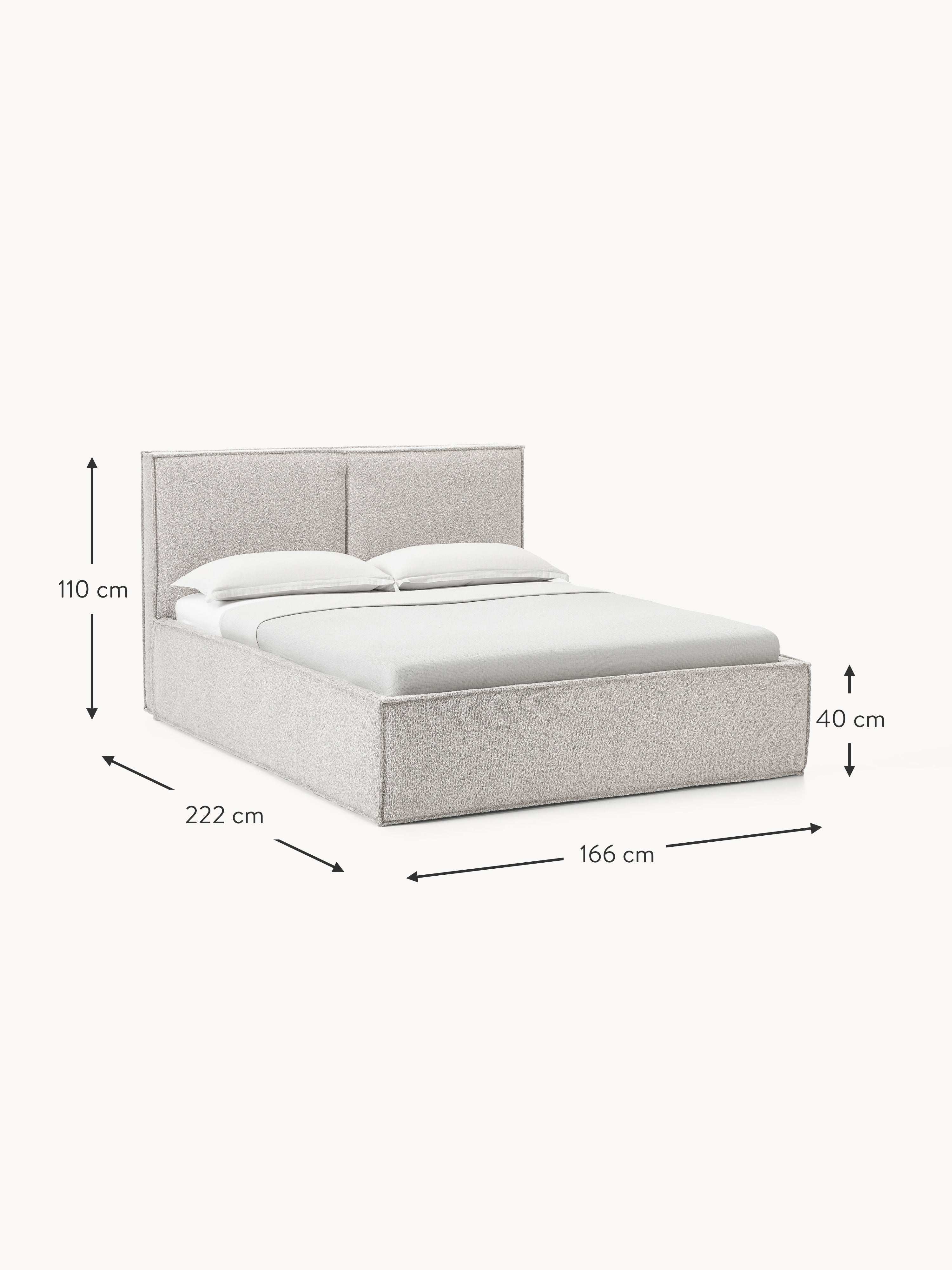 Dream Upholstered Bouclé Bed