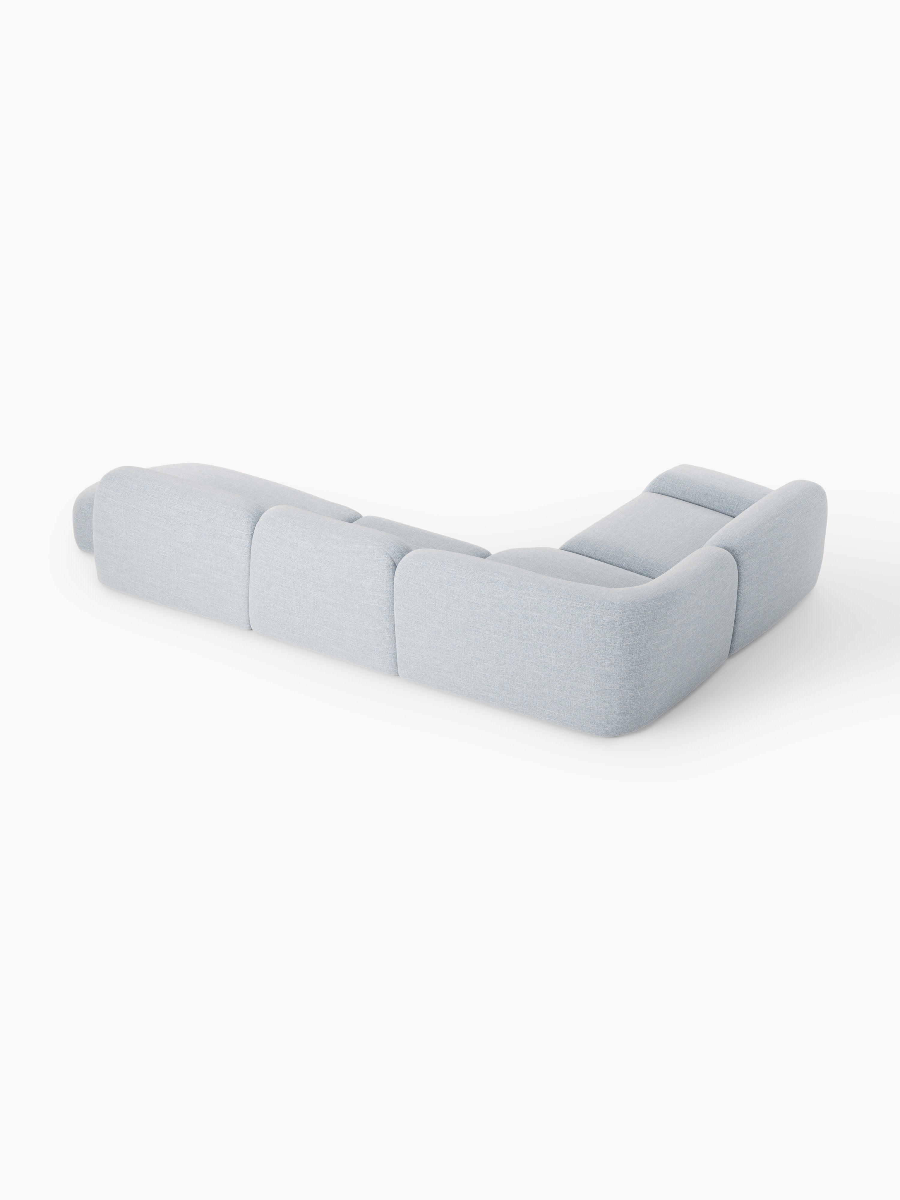 Wolke XL Modular Bouclé Corner Sofa with Chaise End