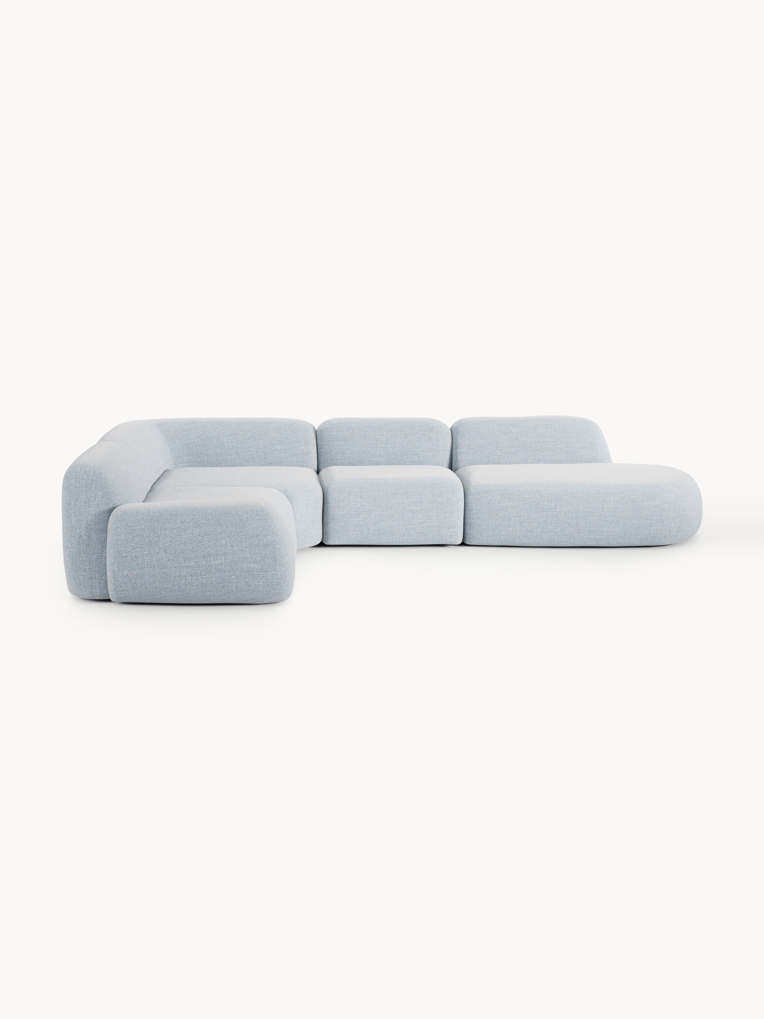 Wolke XL Modular Bouclé Corner Sofa with Chaise End