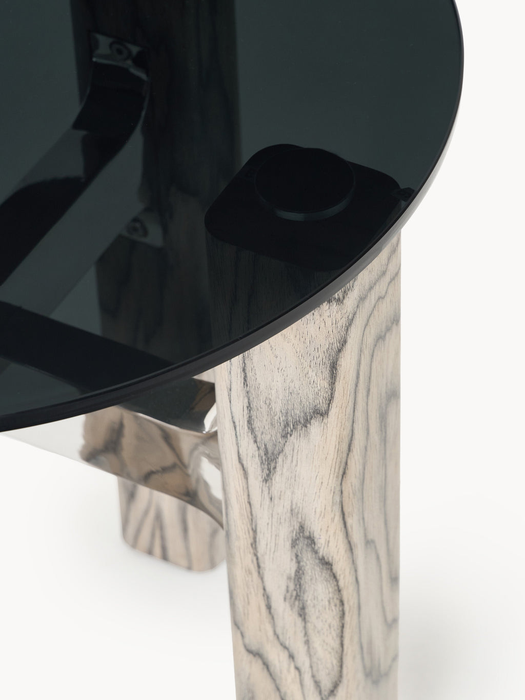 Sam Side Table with Glass Top