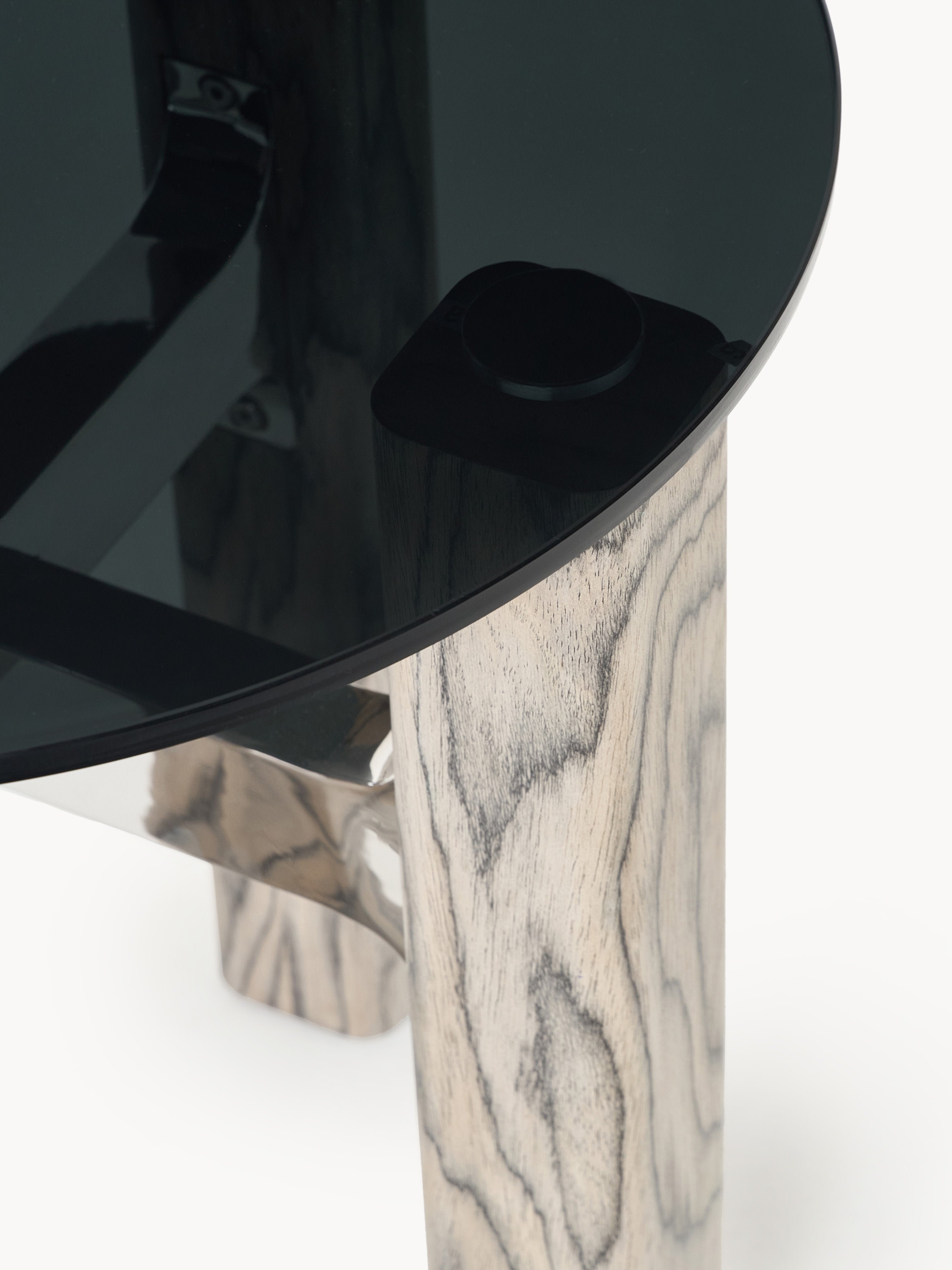 Sam Side Table with Glass Top
