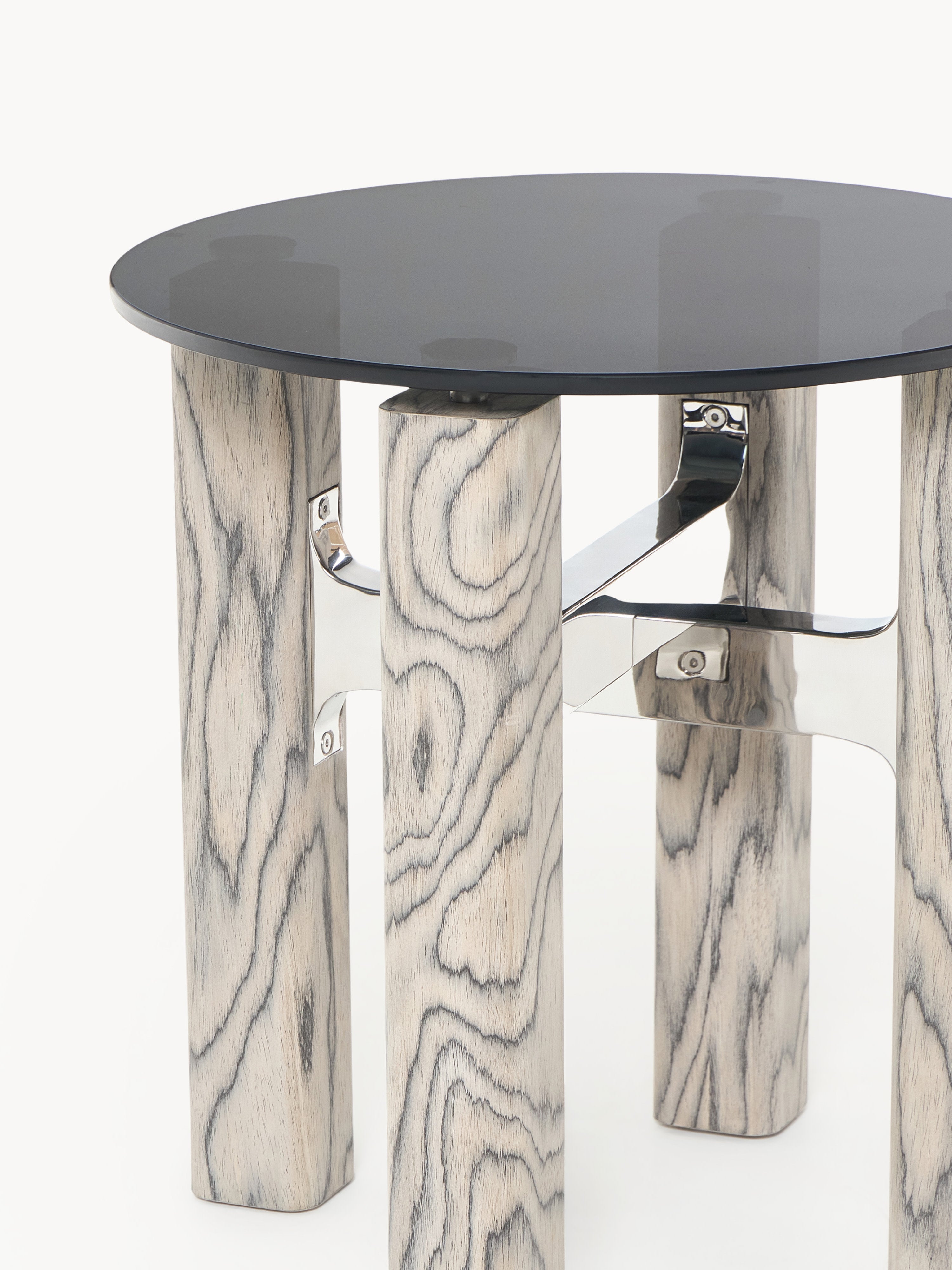 Sam Side Table with Glass Top