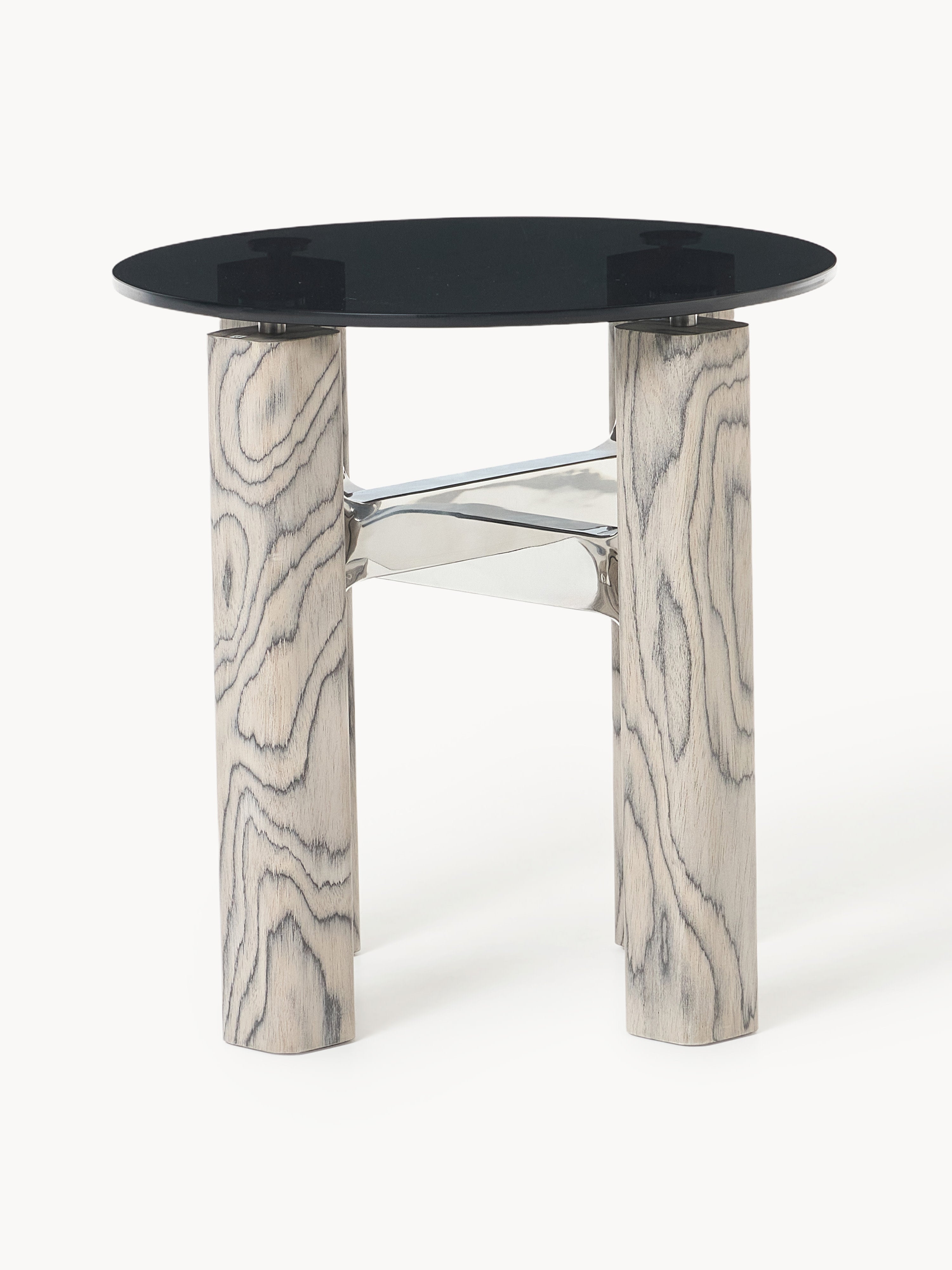 Sam Side Table with Glass Top