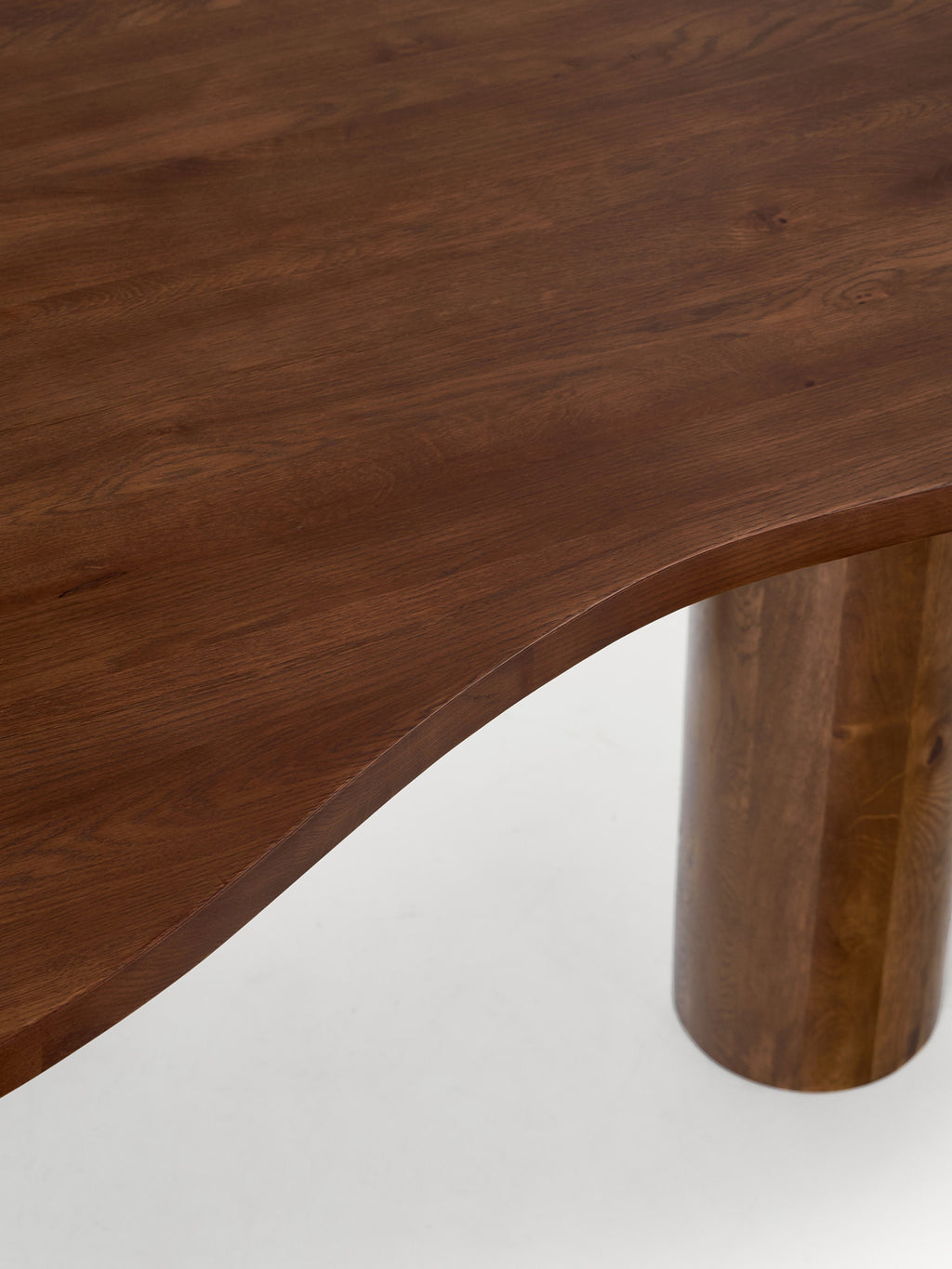 Naruto Organic-Shaped Oak Wood Dining Table, in various sizes