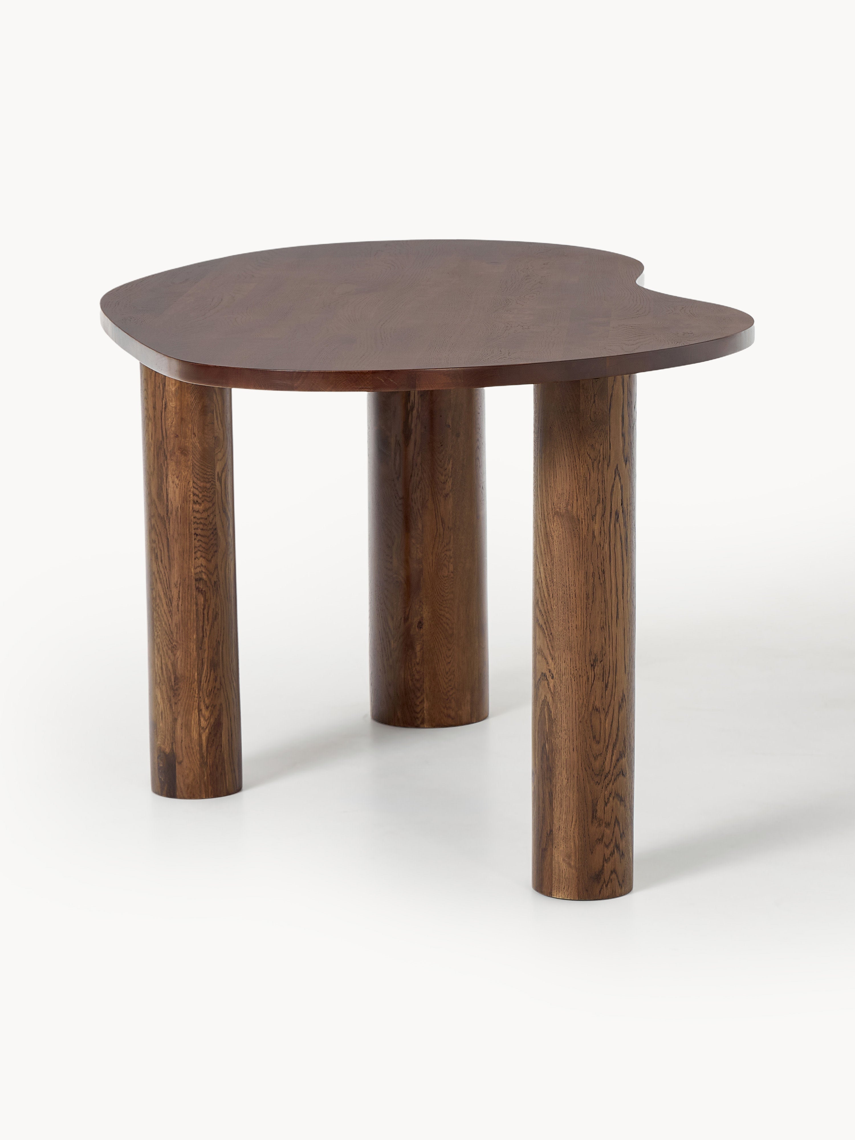 Naruto Organic-Shaped Oak Wood Dining Table, in various sizes