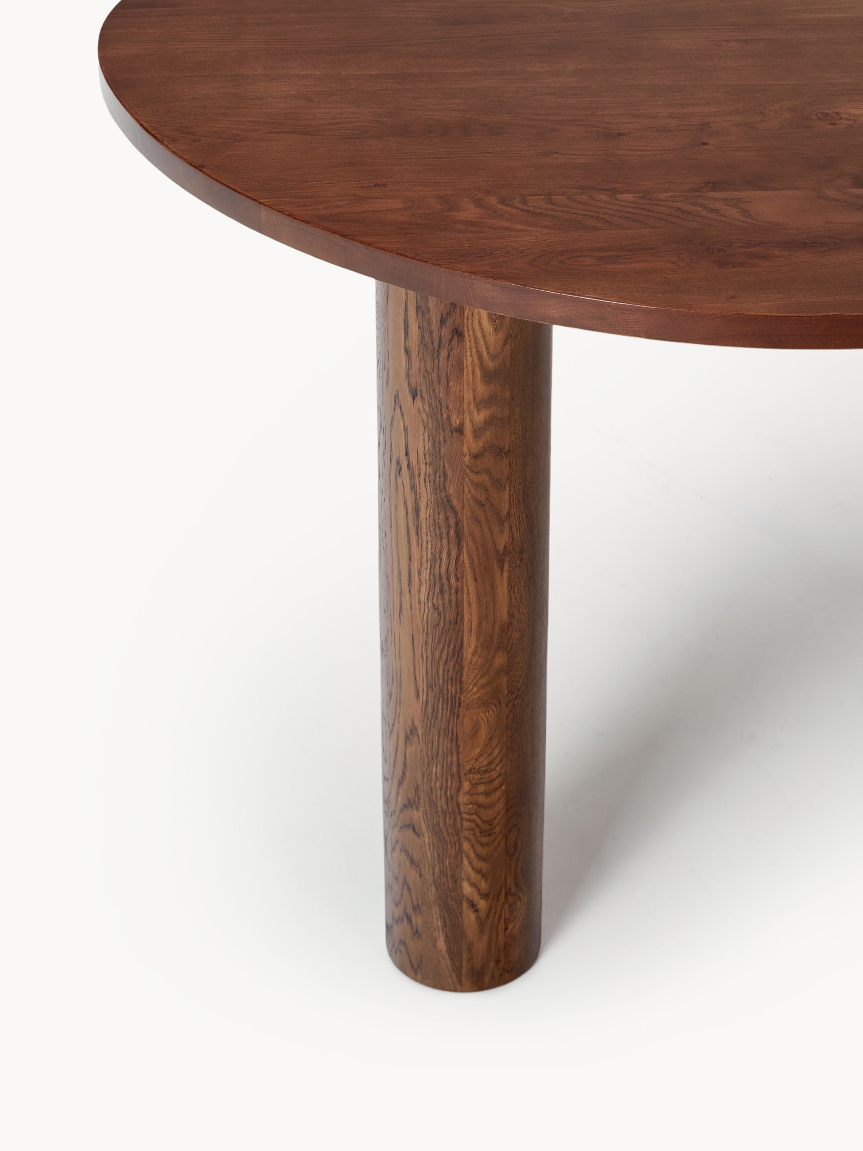 Naruto Organic-Shaped Oak Wood Dining Table, in various sizes