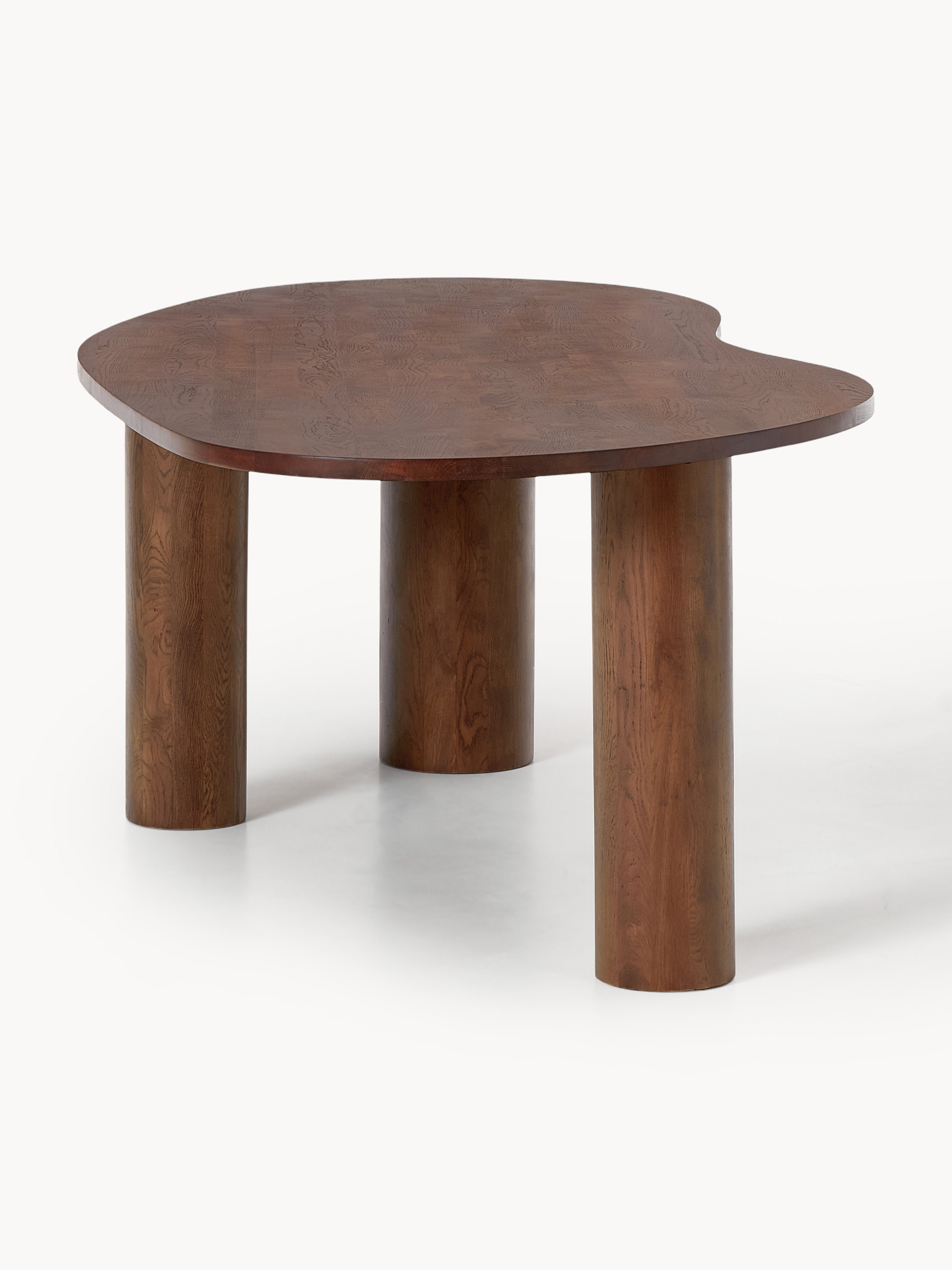 Naruto Organic-Shaped Oak Wood Dining Table, in various sizes