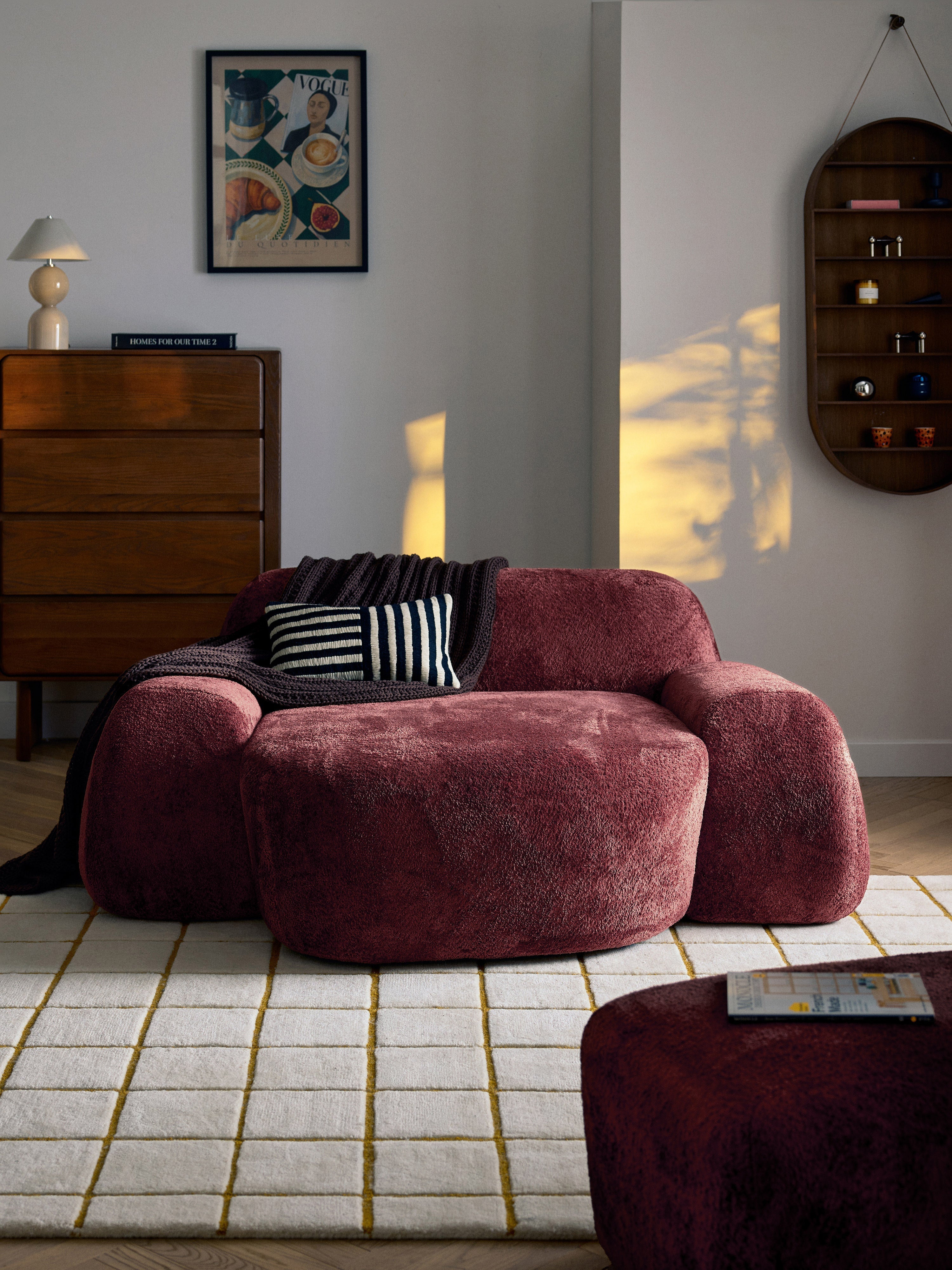 Wolke XL Teddy Bouclé Lounge Chair