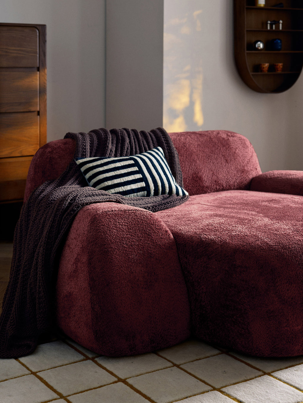 Wolke XL Teddy Bouclé Lounge Chair