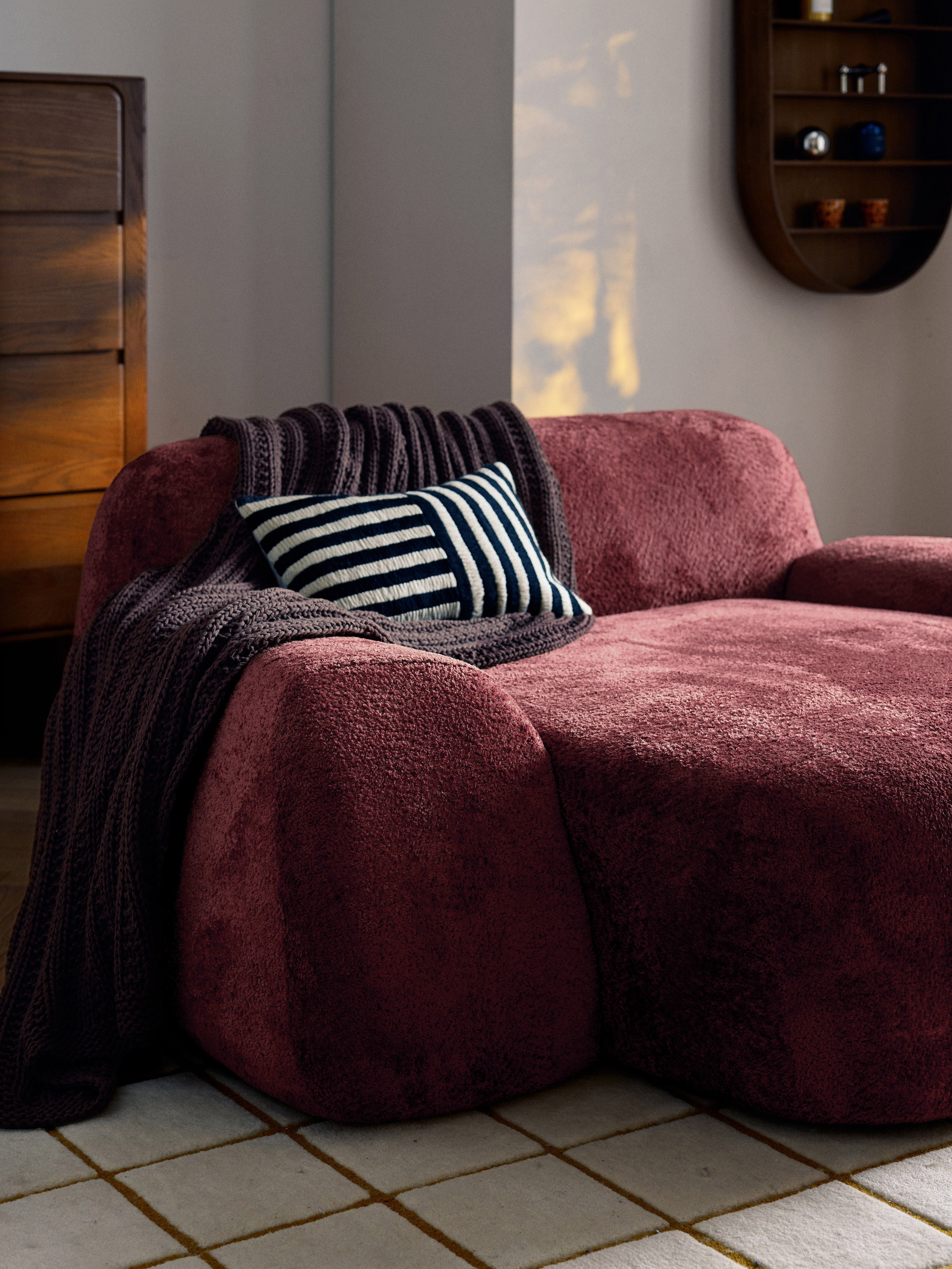 Wolke XL Teddy Bouclé Lounge Chair