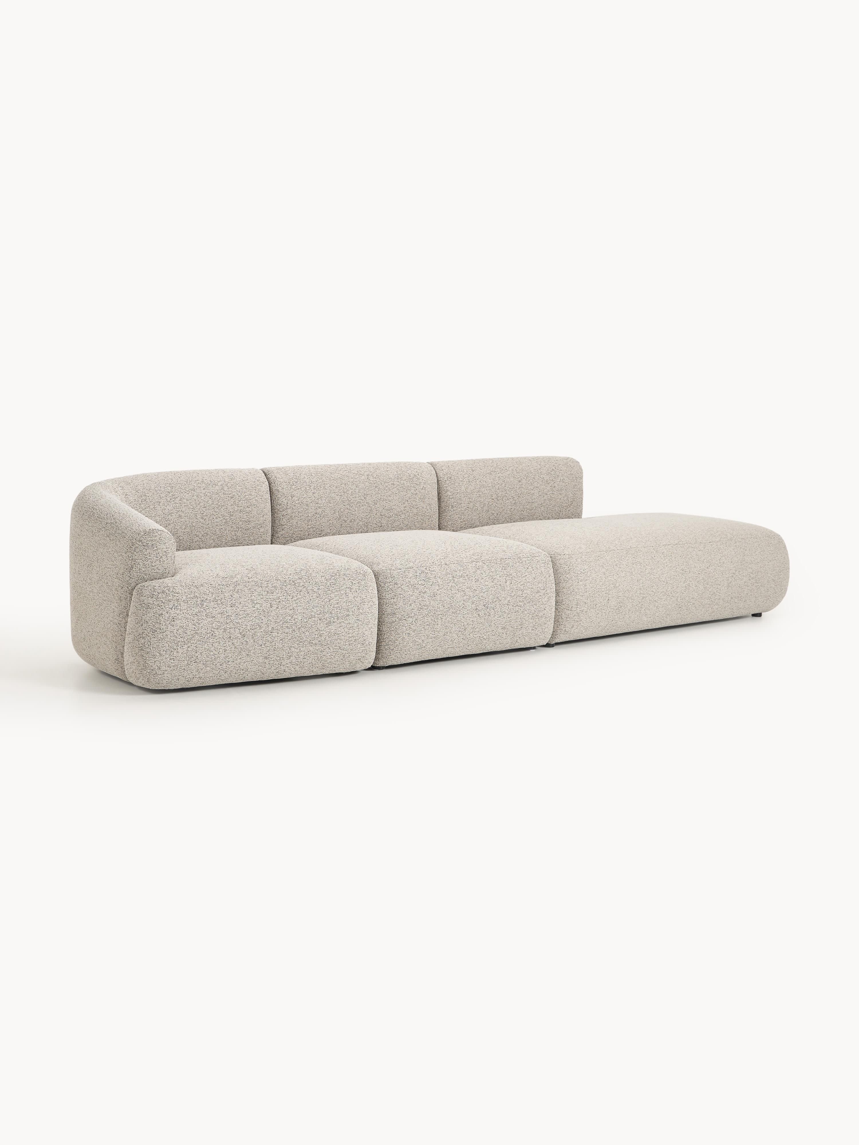 Sofia Modular Bouclé Chaise (4-seater)
