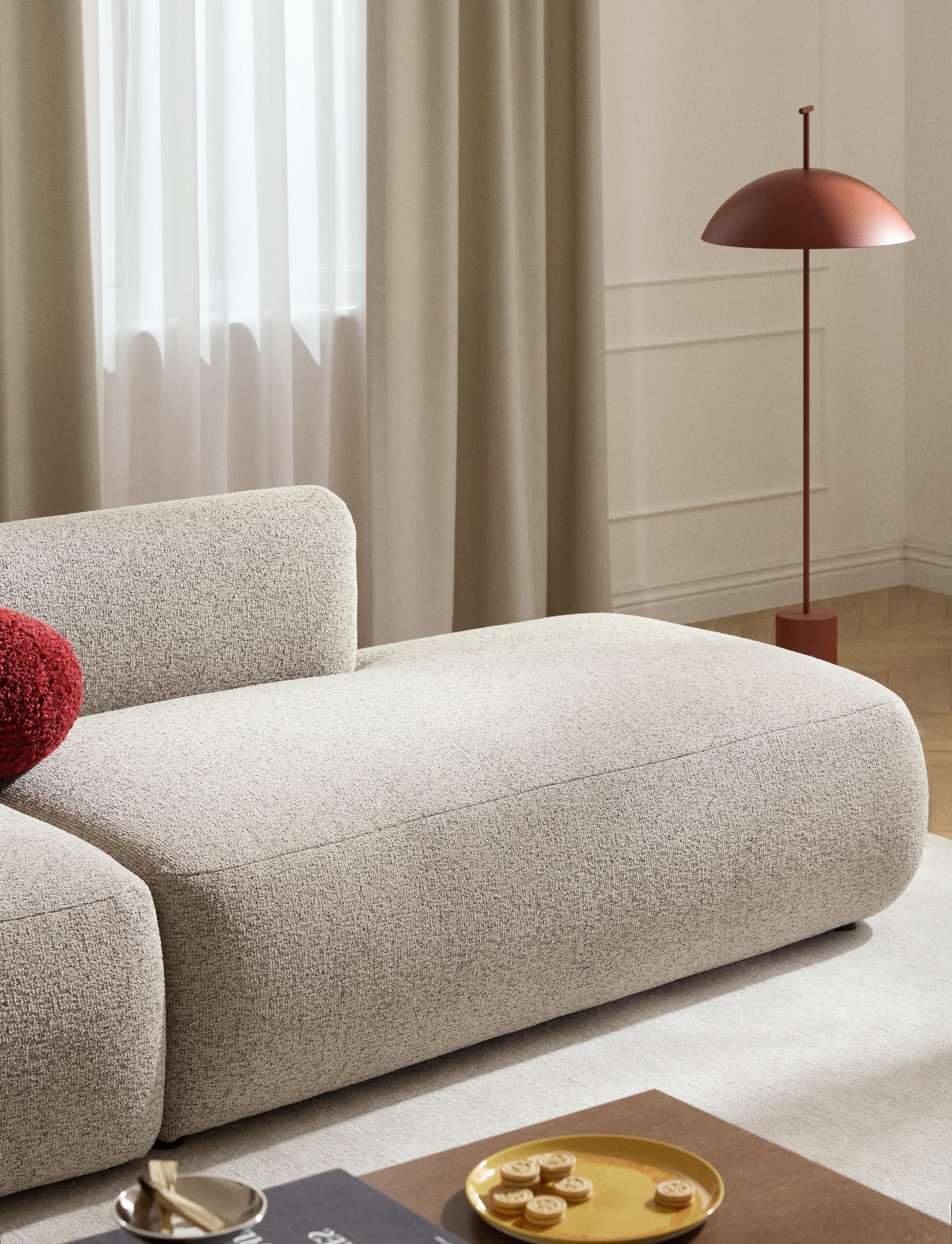 Sofia Modular Bouclé Chaise (4-seater)