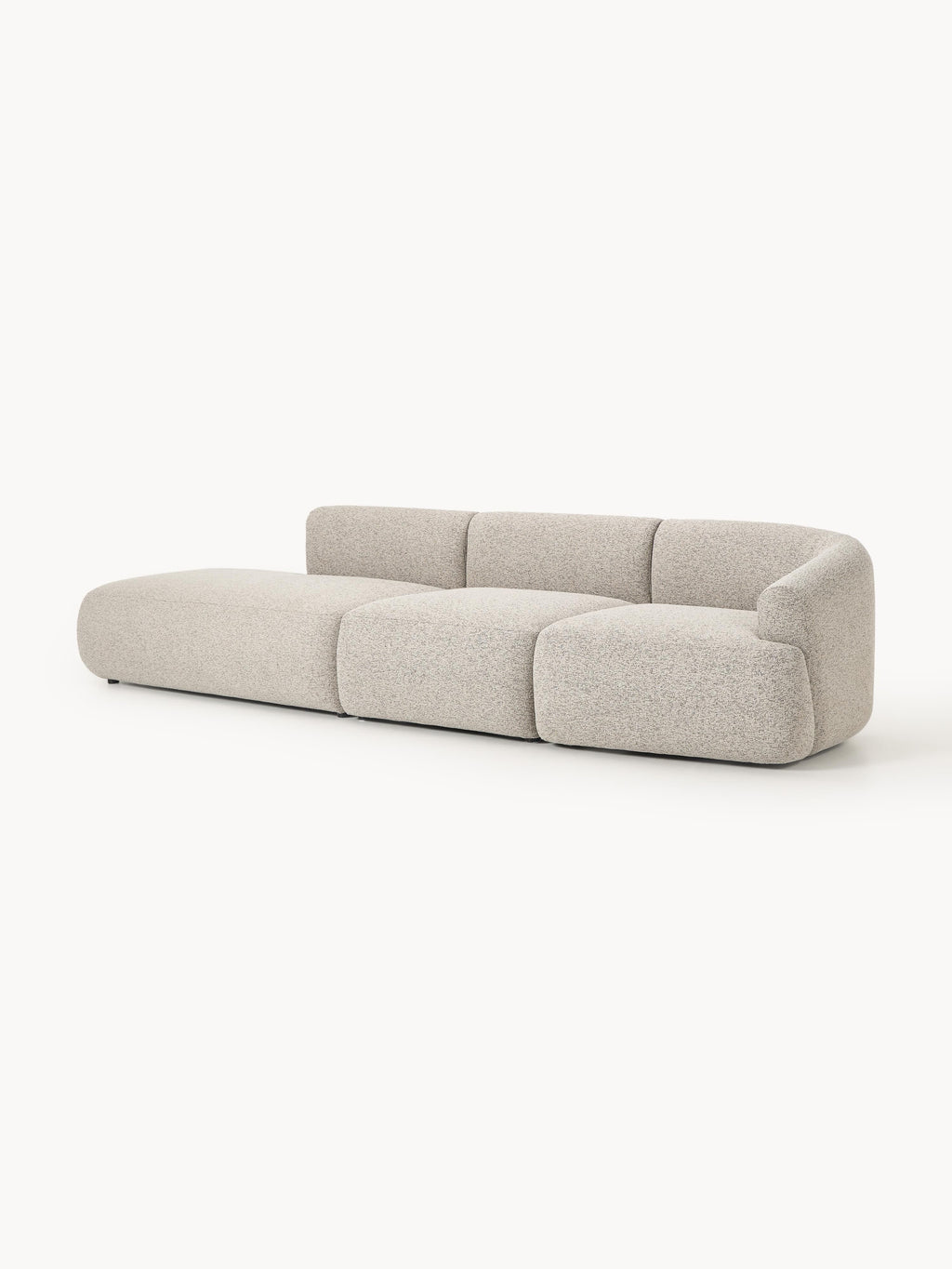 Sofia Modular Bouclé Chaise (4-seater)