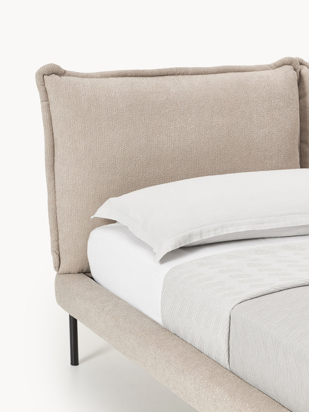 Amelia Upholstered Teddy Bouclé Bed