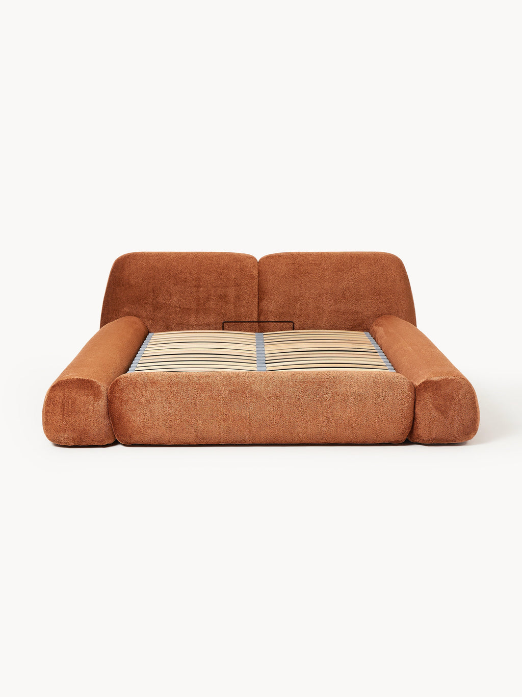Wolke Upholstered Teddy Bouclé Bed with Storage