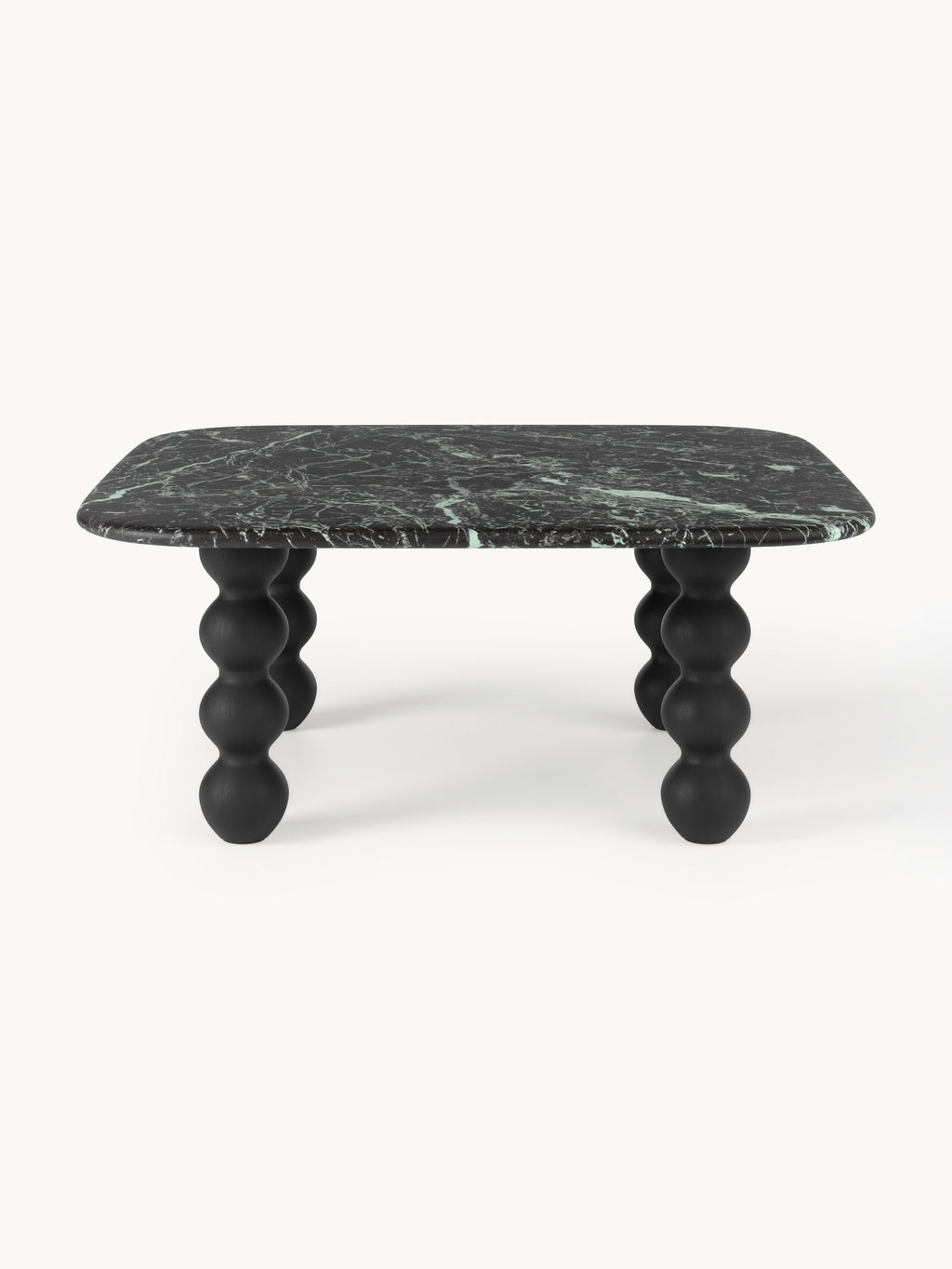 Lyndi Marble Coffee Table with Oak Legs