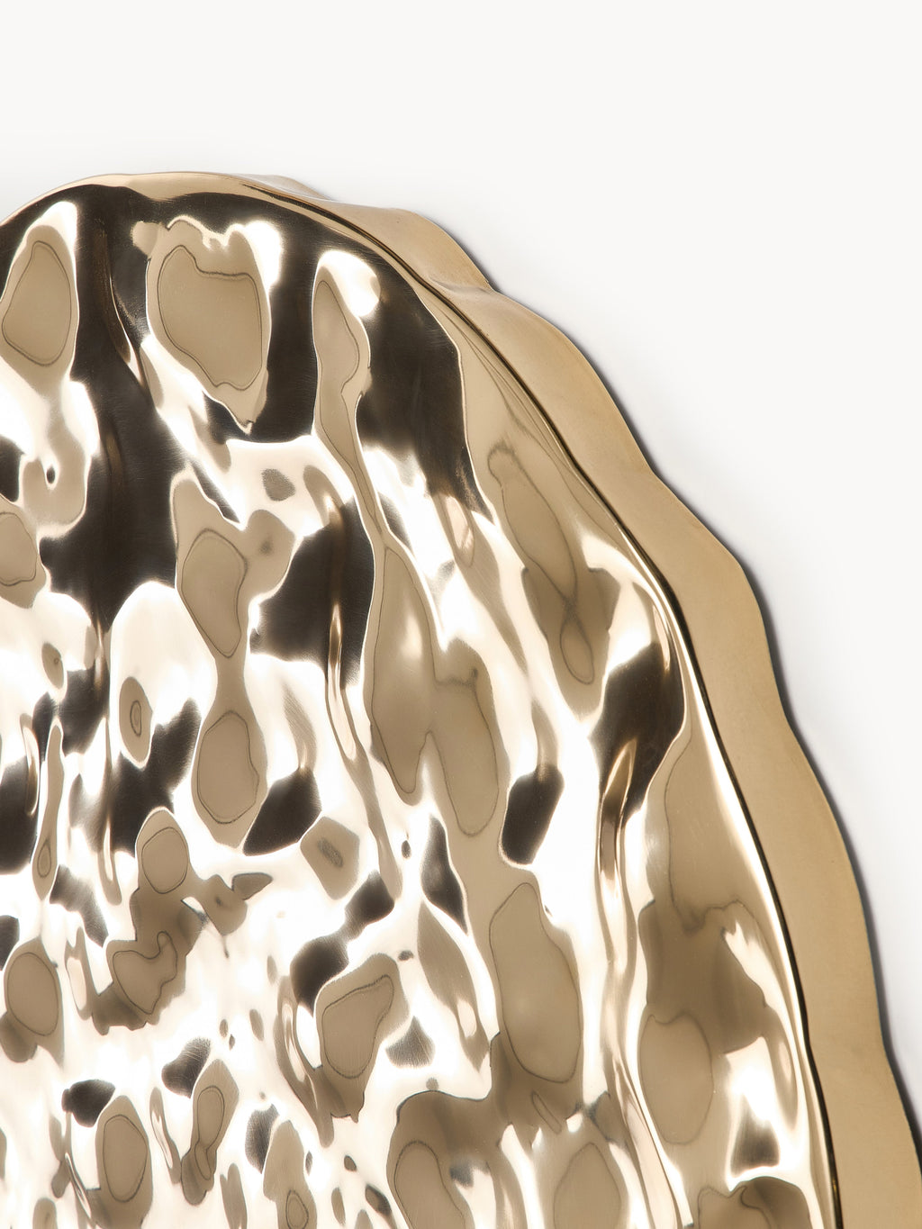 Splash Wall Object with Hammered Surface, Ø 100 cm