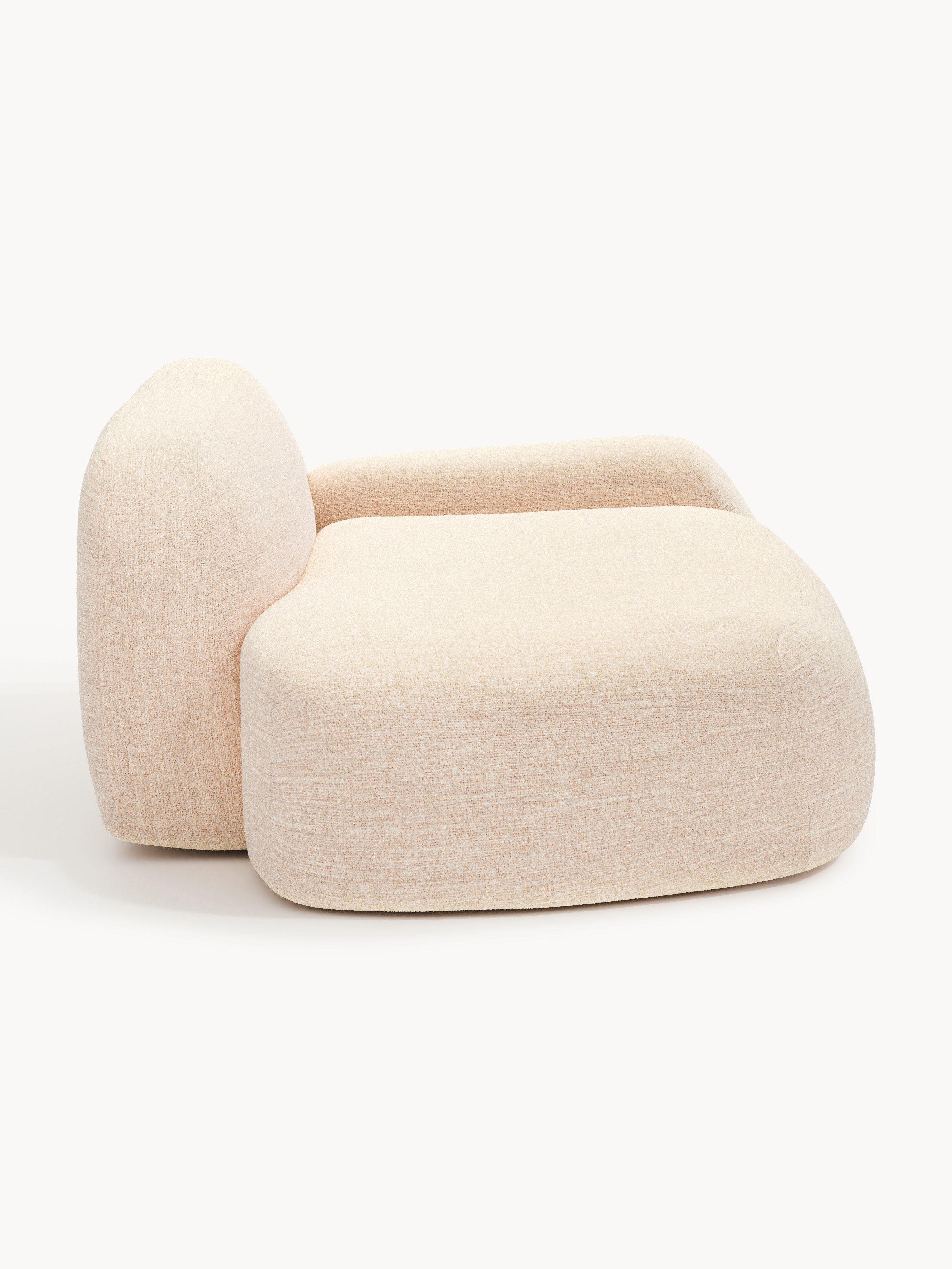 Wolke Bouclé Sofa (2-seater) with Chaise End