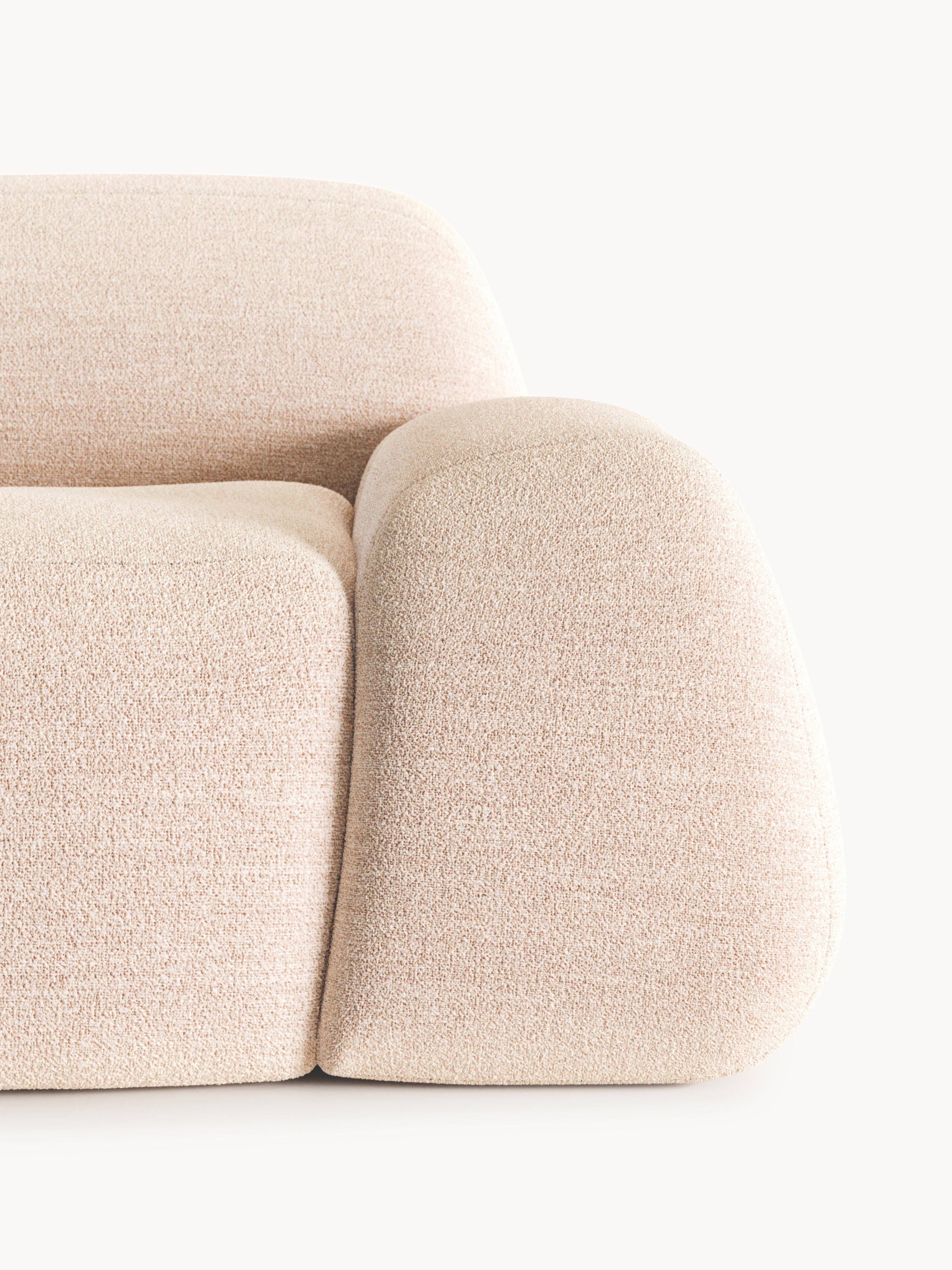 Wolke Bouclé Sofa (2-seater) with Chaise End