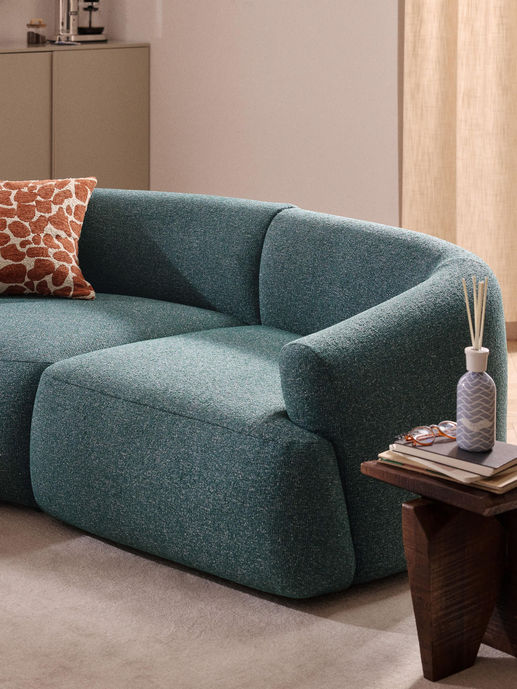 Sofia Modular Bouclé Corner Sofa (4-seater)