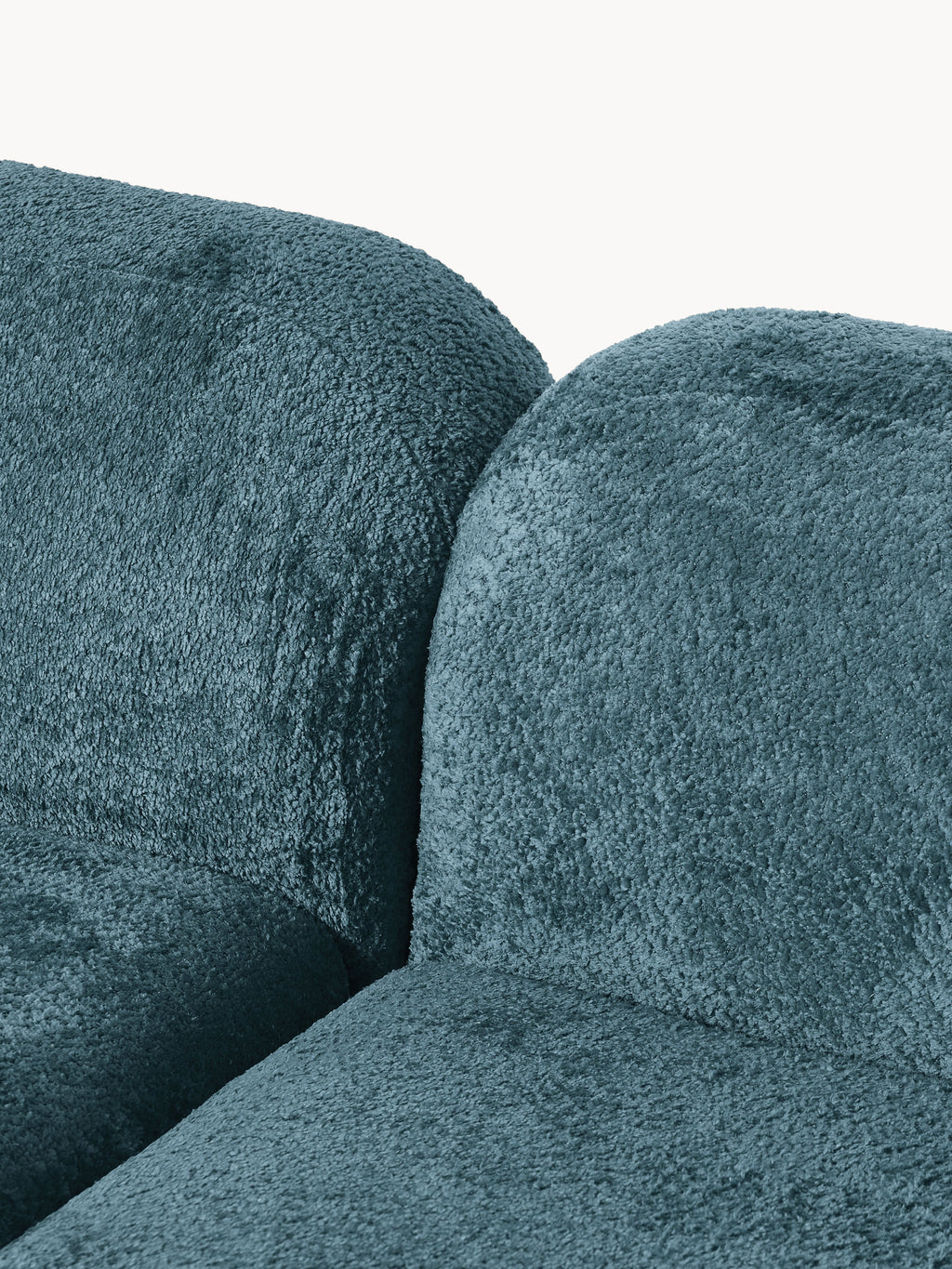 Wolke XL Modular Teddy Bouclé Corner Sofa with Chaise Ends