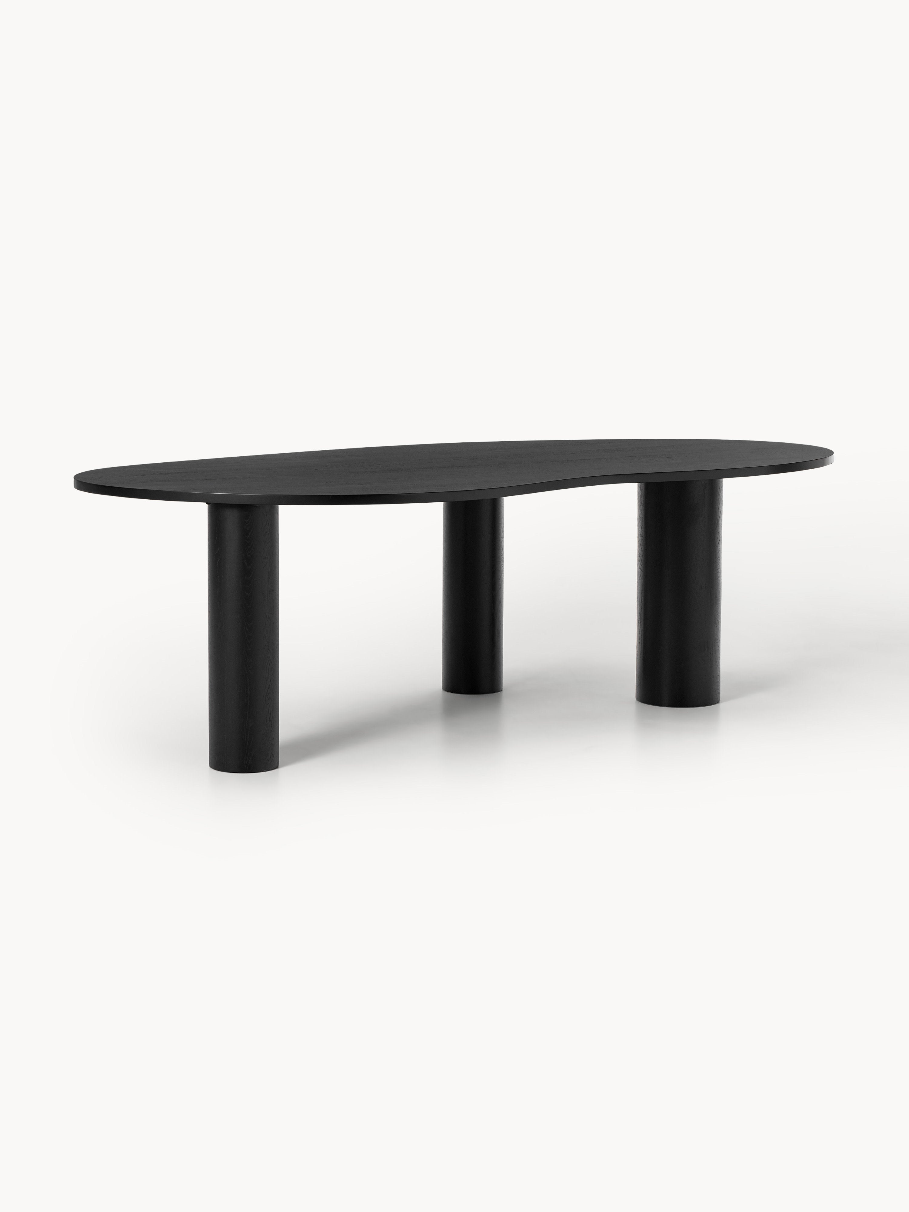 Naruto Organic-Shaped Oak Wood Dining Table, in various sizes