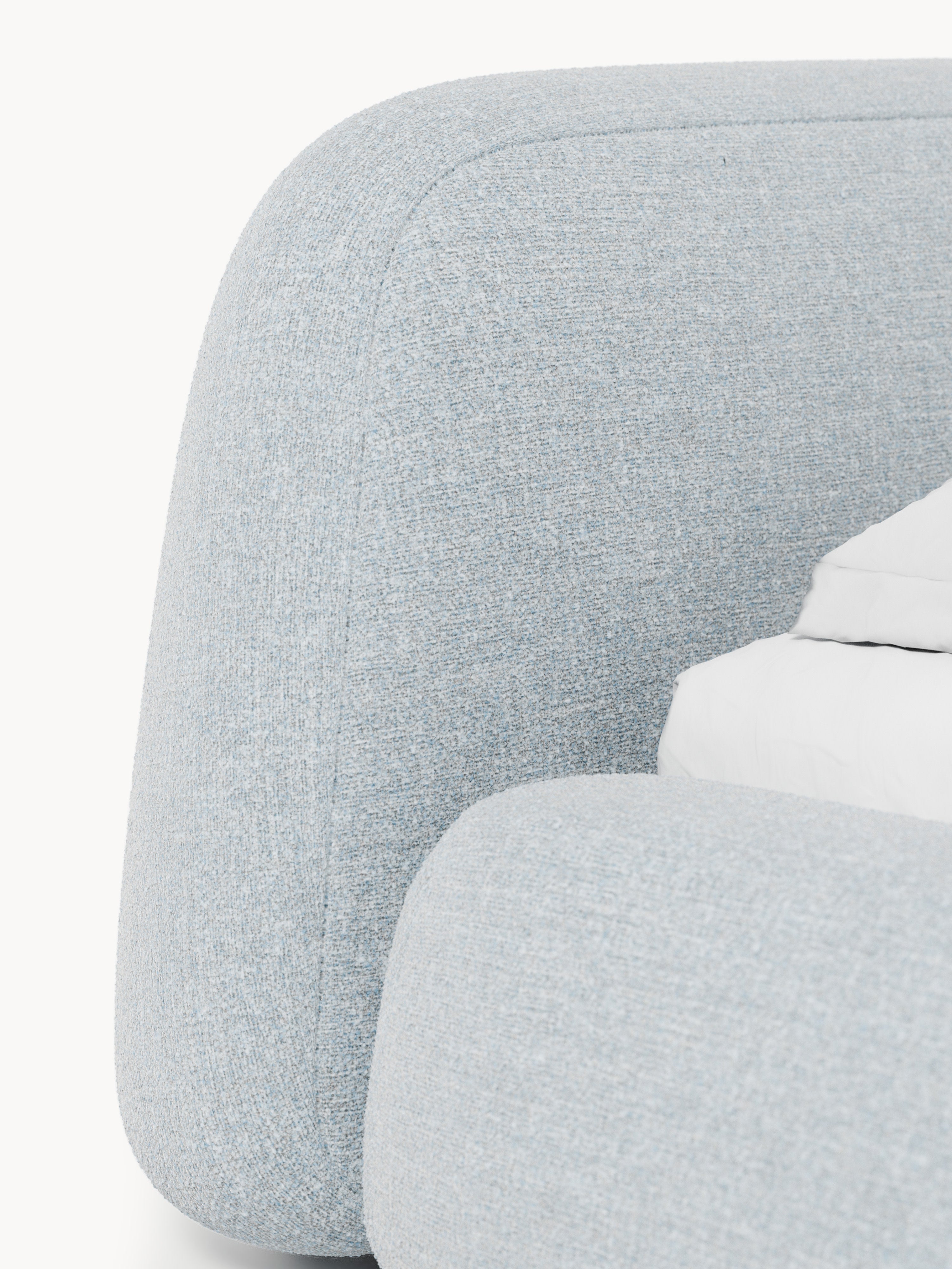 Wolke Upholstered Bouclé Bed with Storage