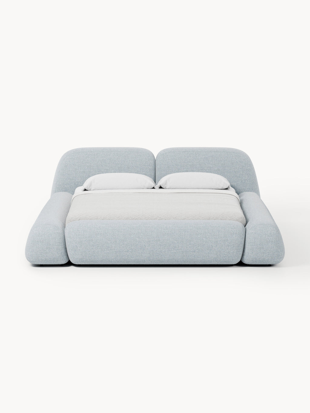 Wolke Upholstered Bouclé Bed with Storage