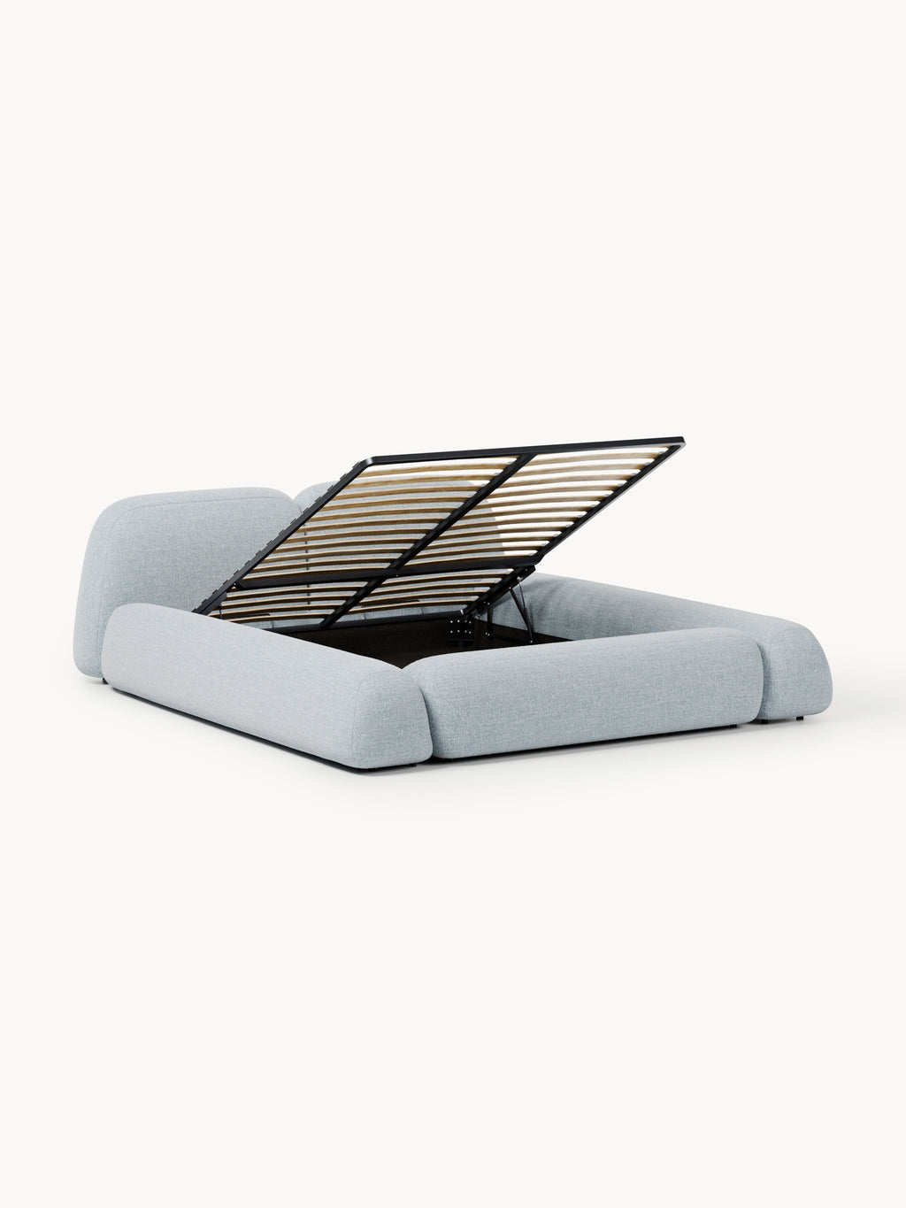 Wolke Upholstered Bouclé Bed with Storage