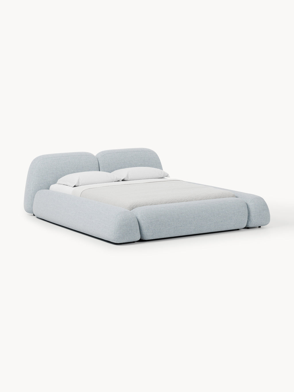 Wolke Upholstered Bouclé Bed with Storage