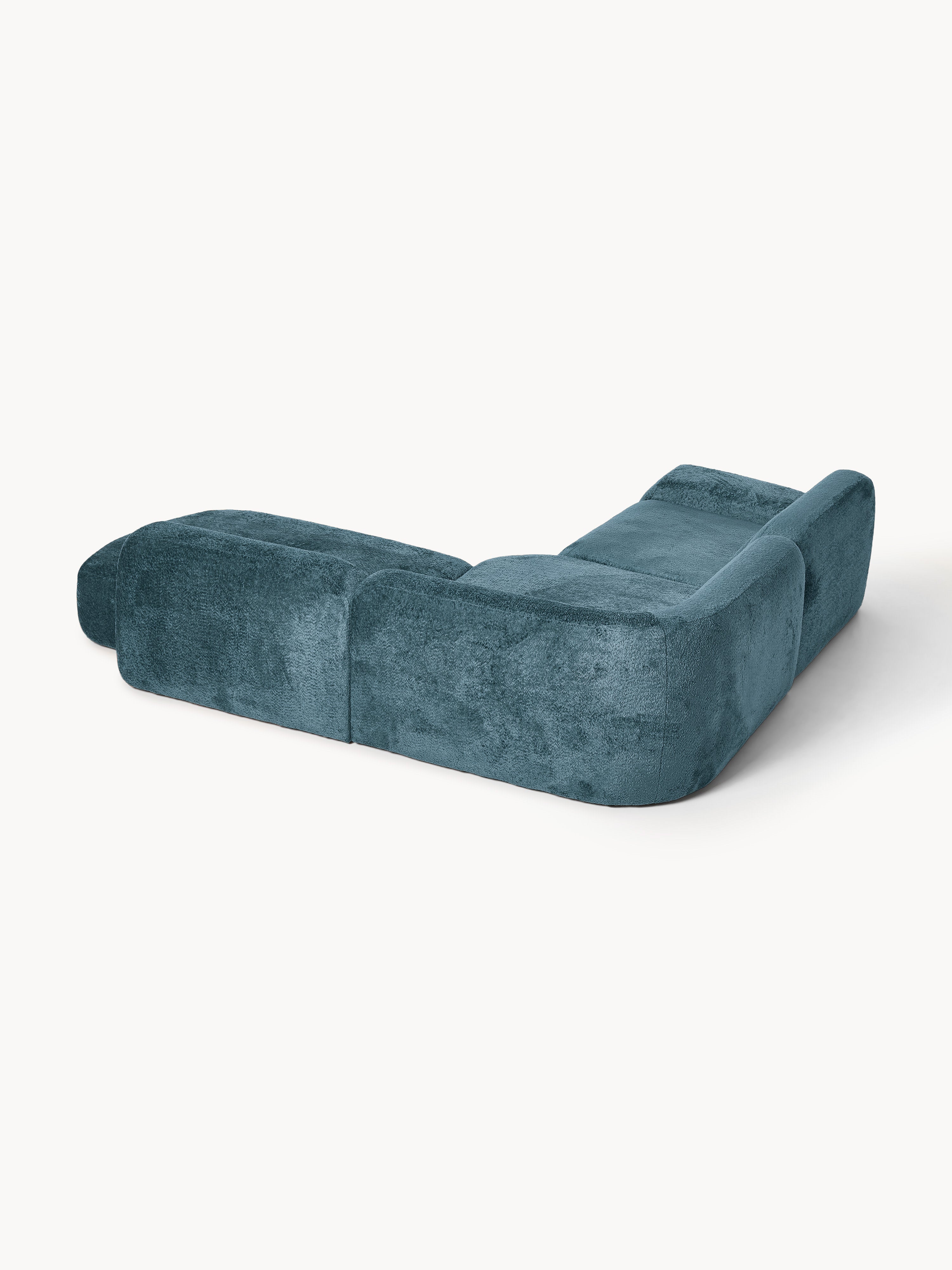 Wolke Modular Teddy Bouclé Corner Sofa (4-seater) with Chaise End